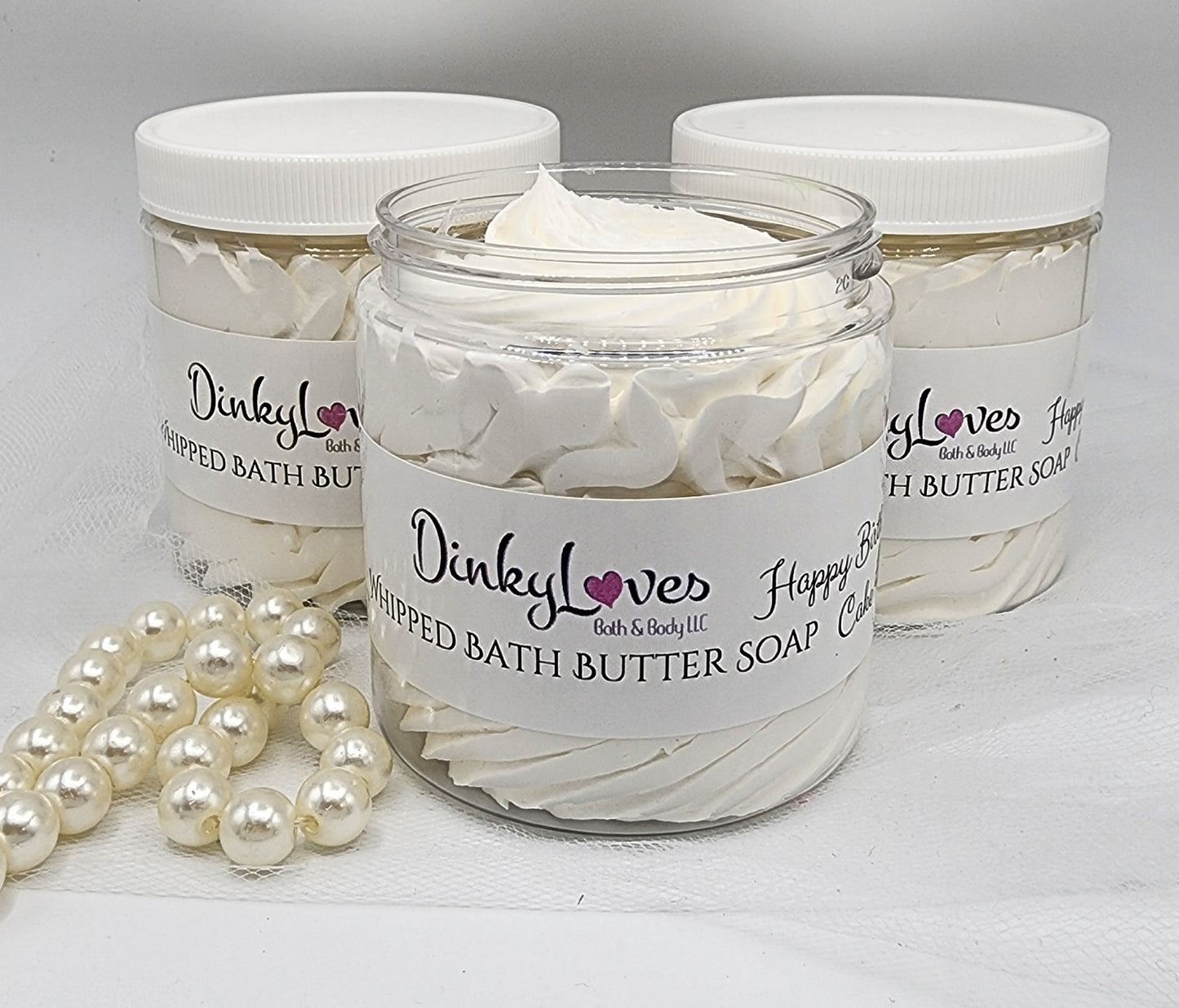 HAPPY BIRTHDAY Whipped Bath Butter Soap / Gift Idea / Luxury Product / Cocoa Butter