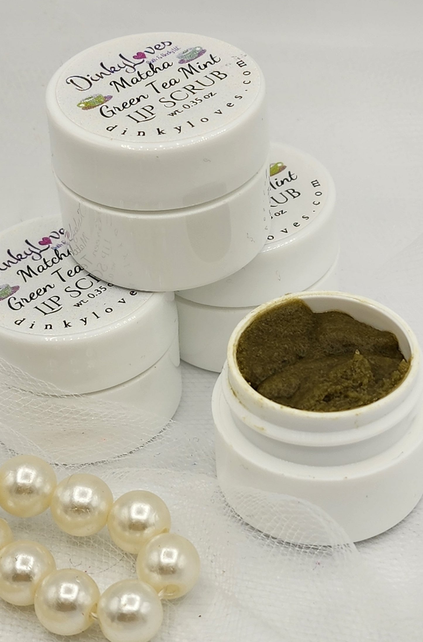 MATCHA GREEN TEA & MINT LIP SCRUB / Lip Scrub / Lip Love / Scrubs for Lips