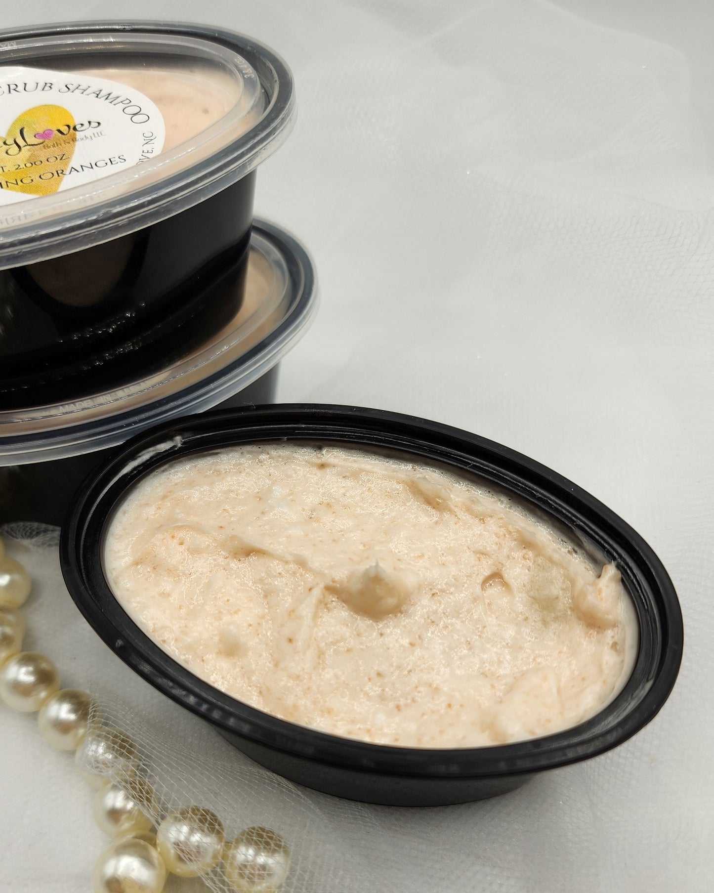 SALTY SCALP SCRUB Shampoo / Fragrance or Essential Oil Options / Scalp Scrubby Shampoo / Himalayan Pink Sea Salt / Detox Scalp / Volumize