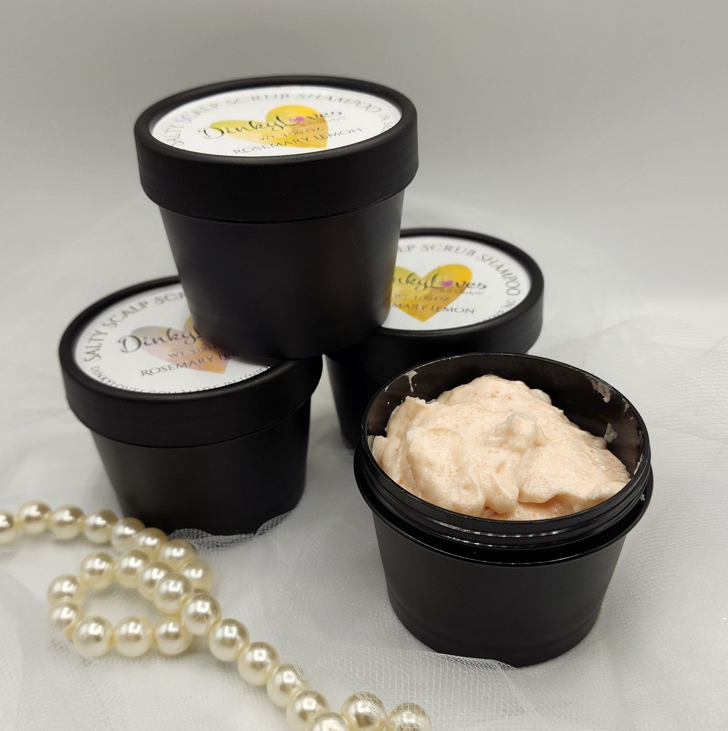 SALTY SCALP SCRUB Shampoo / Fragrance or Essential Oil Options / Scalp Scrubby Shampoo / Himalayan Pink Sea Salt / Detox Scalp / Volumize