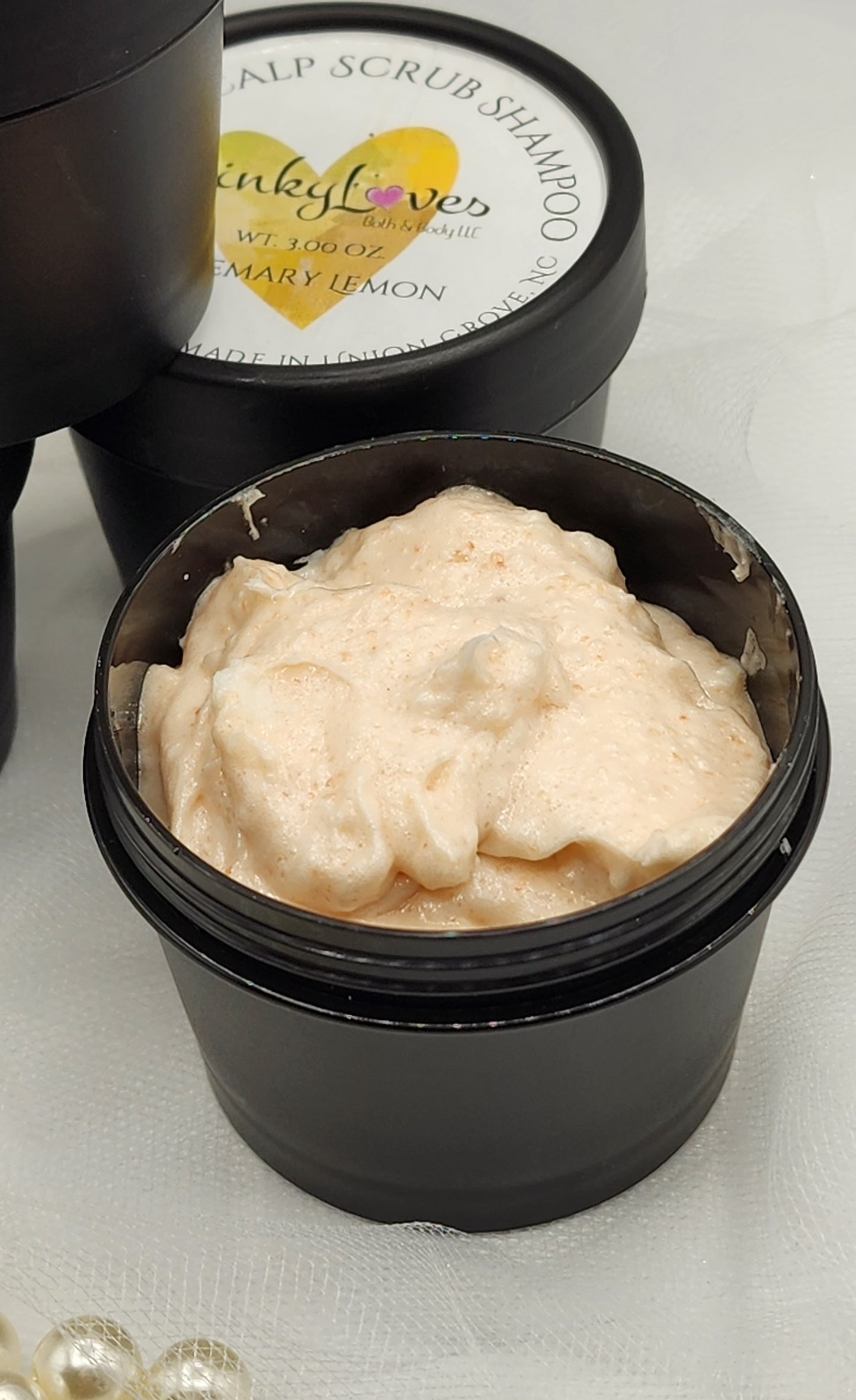 SALTY SCALP SCRUB Shampoo / Fragrance or Essential Oil Options / Scalp Scrubby Shampoo / Himalayan Pink Sea Salt / Detox Scalp / Volumize