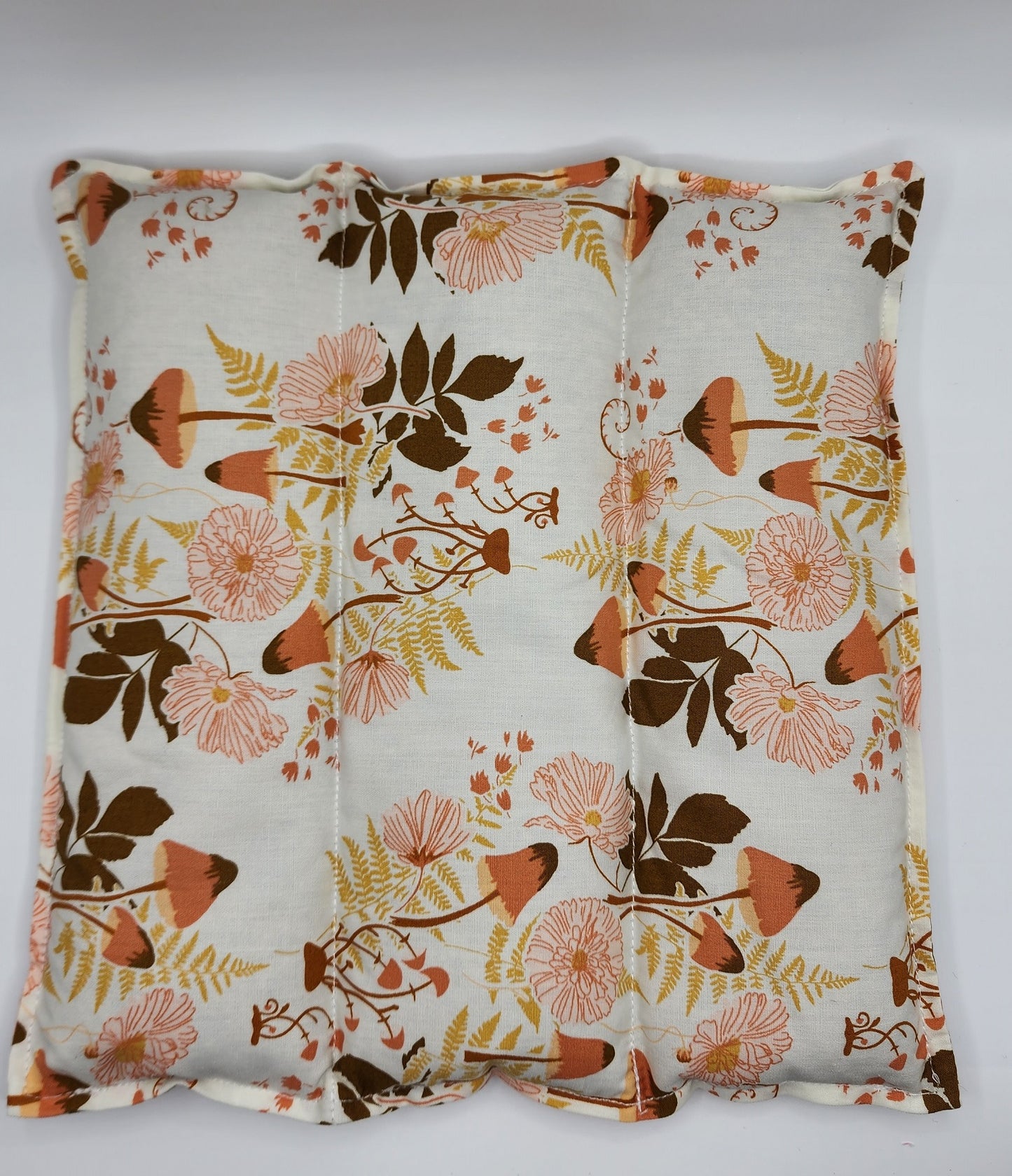 Spring Mushrooms Back & Belly Flaxseed Peppermint Pillow Aromatherapy Cold Pack / Hot Pack