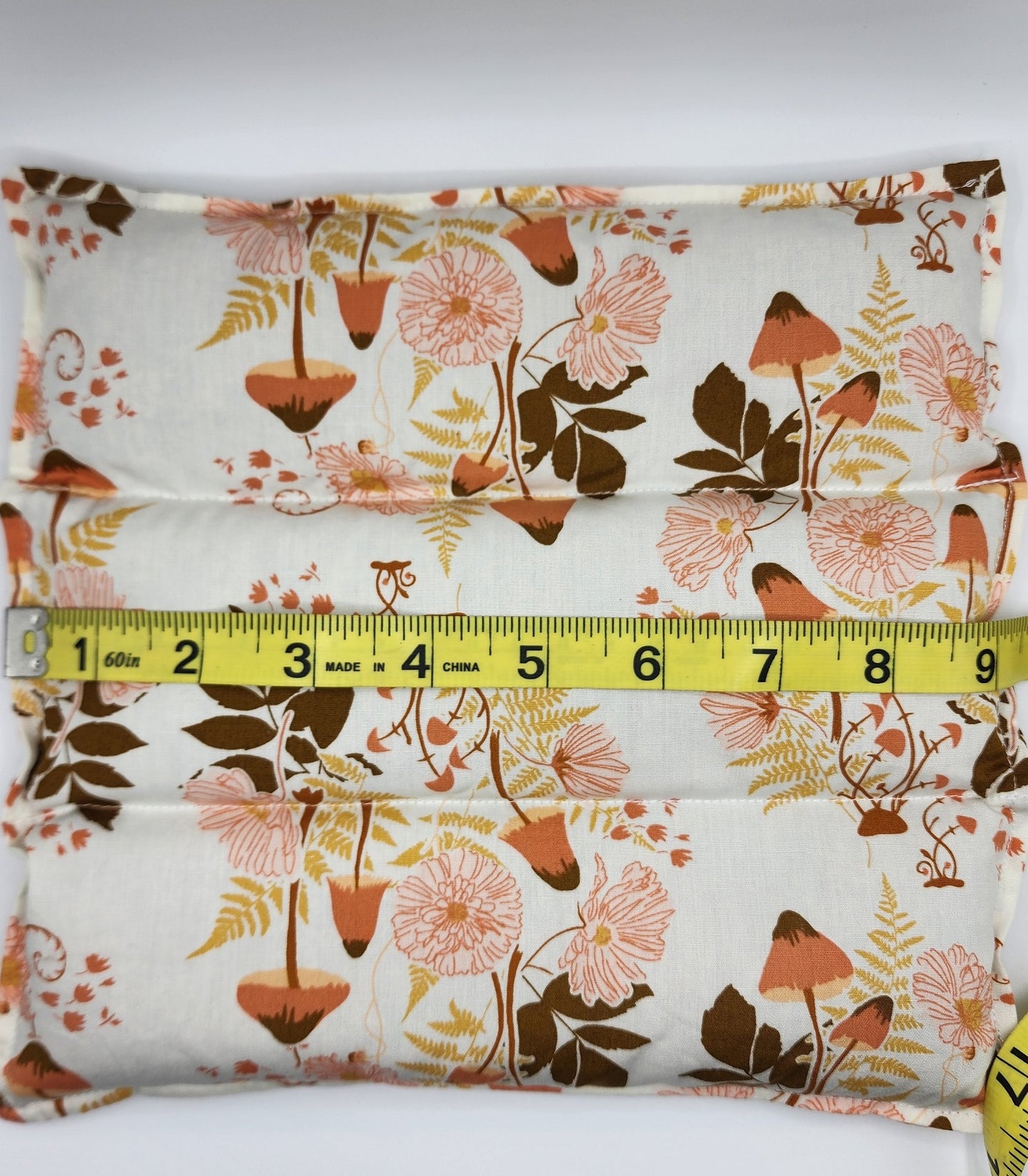 Spring Mushrooms Back & Belly Flaxseed Peppermint Pillow Aromatherapy Cold Pack / Hot Pack
