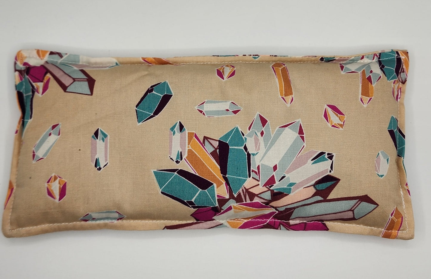 Sparkling Jewels Flaxseed Aromatherapy PEPPERMINT Eye / Forehead Pillow / Headache Helper / Cold Pack/ Hot Pad