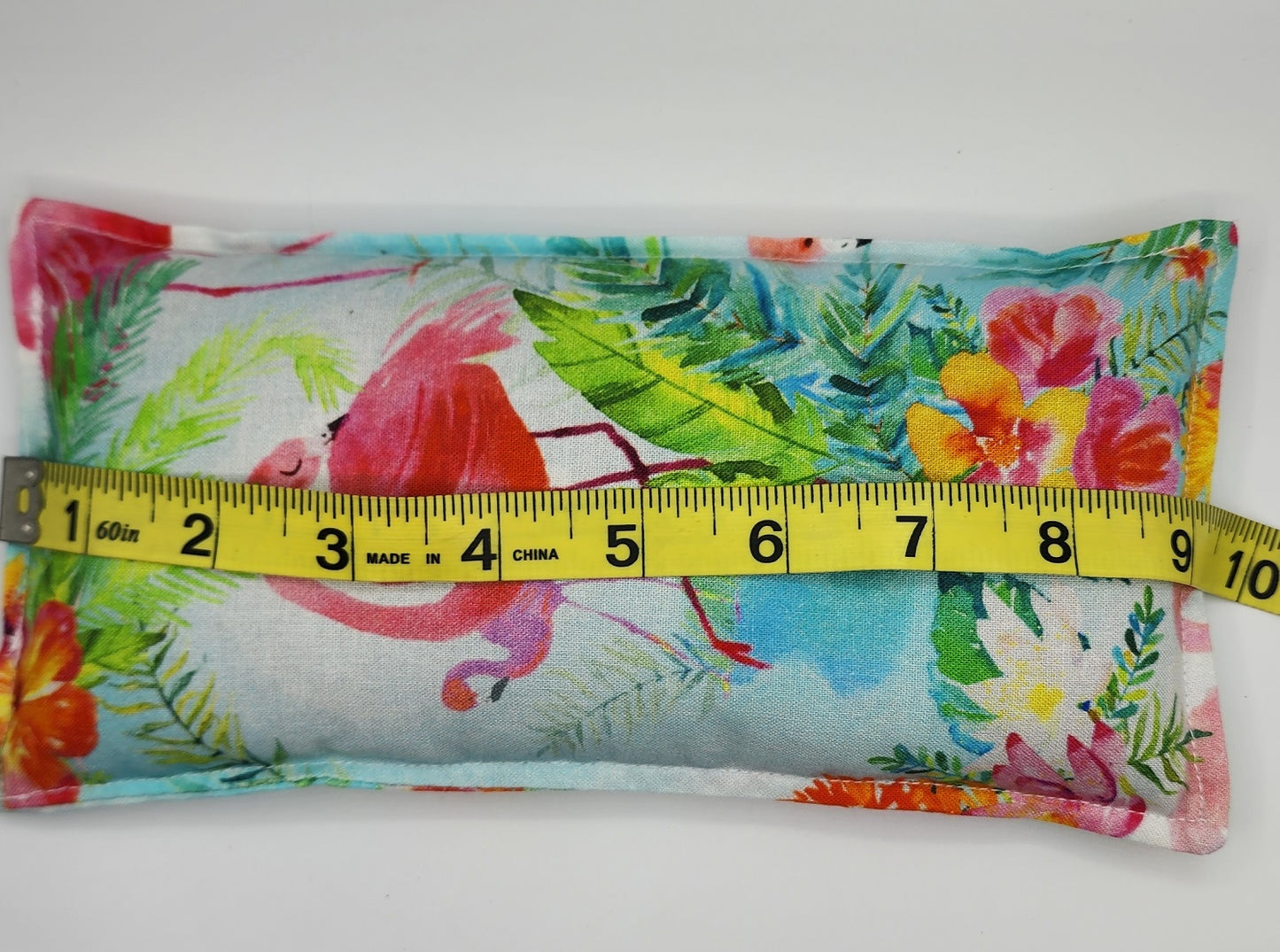 Flamingo Paradise Flaxseed Aromatherapy PEPPERMINT Eye / Forehead Pillow / Headache Helper / Cold Pack/ Hot Pad