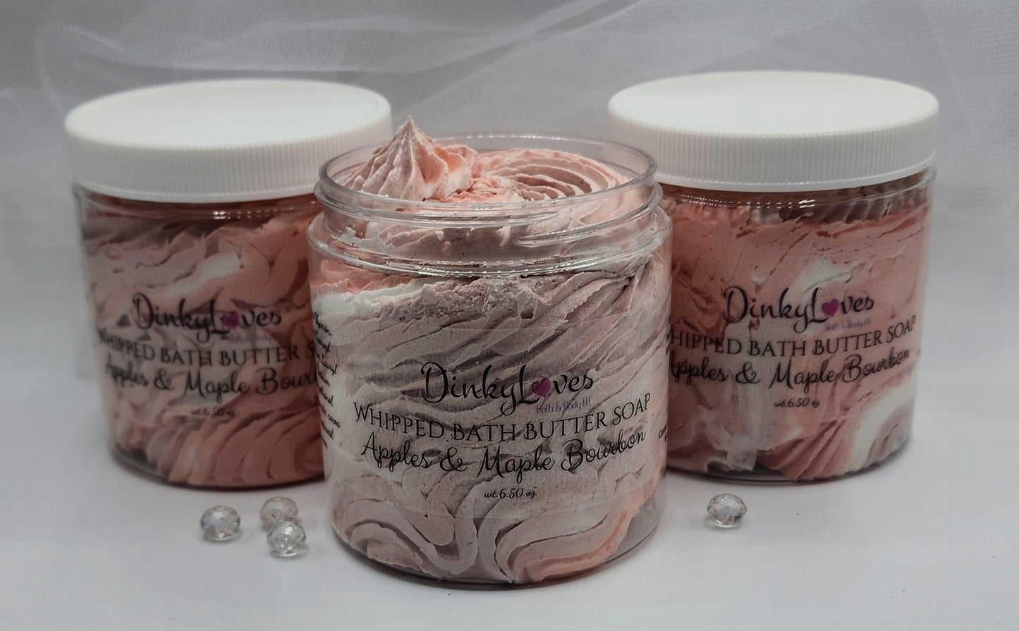 APPLE & MAPLE BOURBON Whipped Bath Butter Soap / Gift Idea / Luxury Product / Cocoa Butter