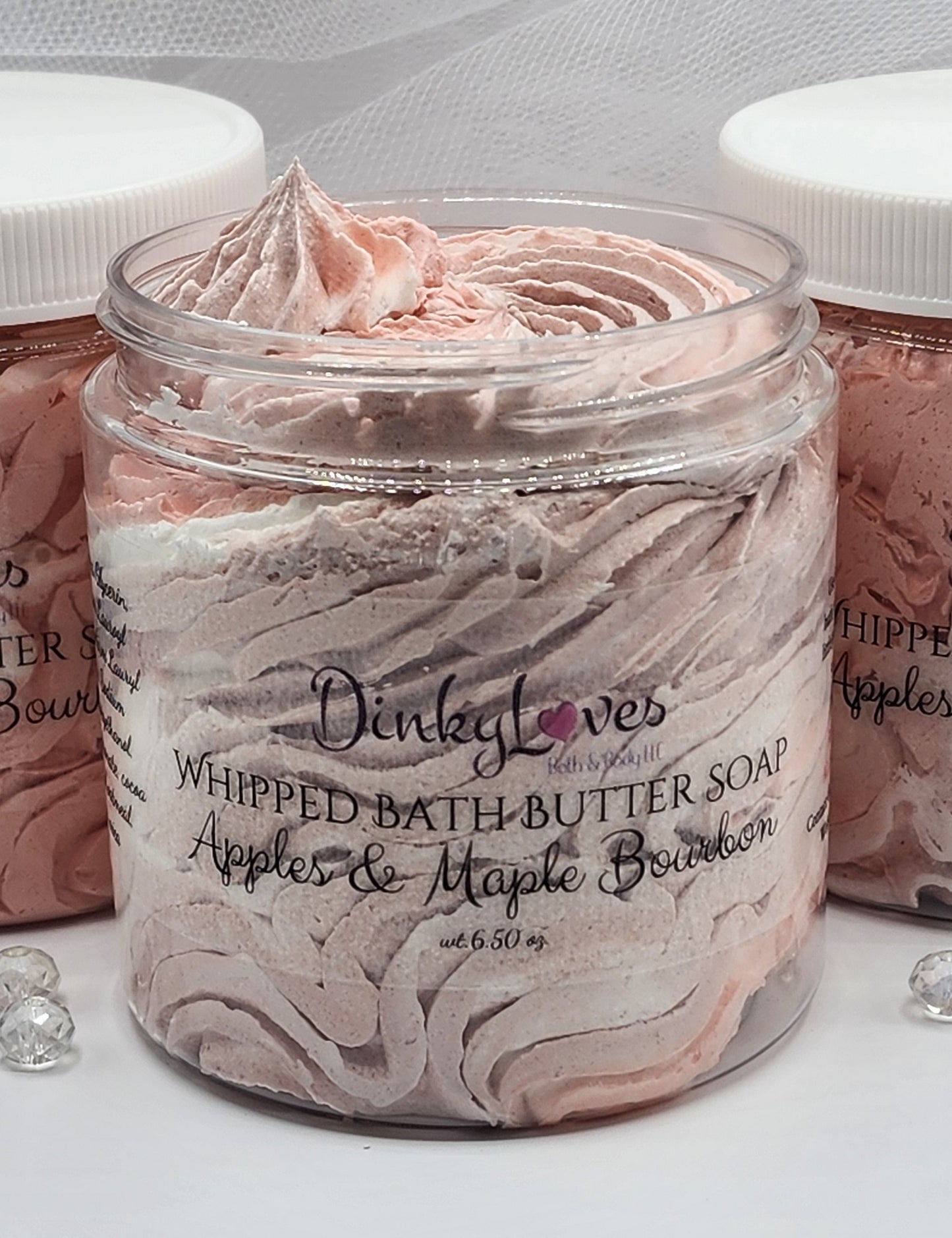 APPLE & MAPLE BOURBON Whipped Bath Butter Soap / Gift Idea / Luxury Product / Cocoa Butter