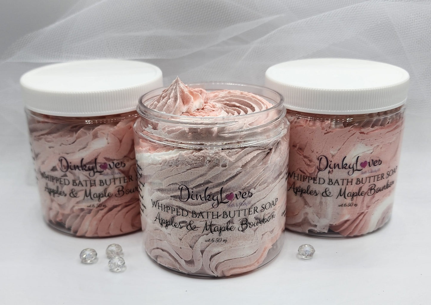 APPLE & MAPLE BOURBON Whipped Bath Butter Soap / Gift Idea / Luxury Product / Cocoa Butter
