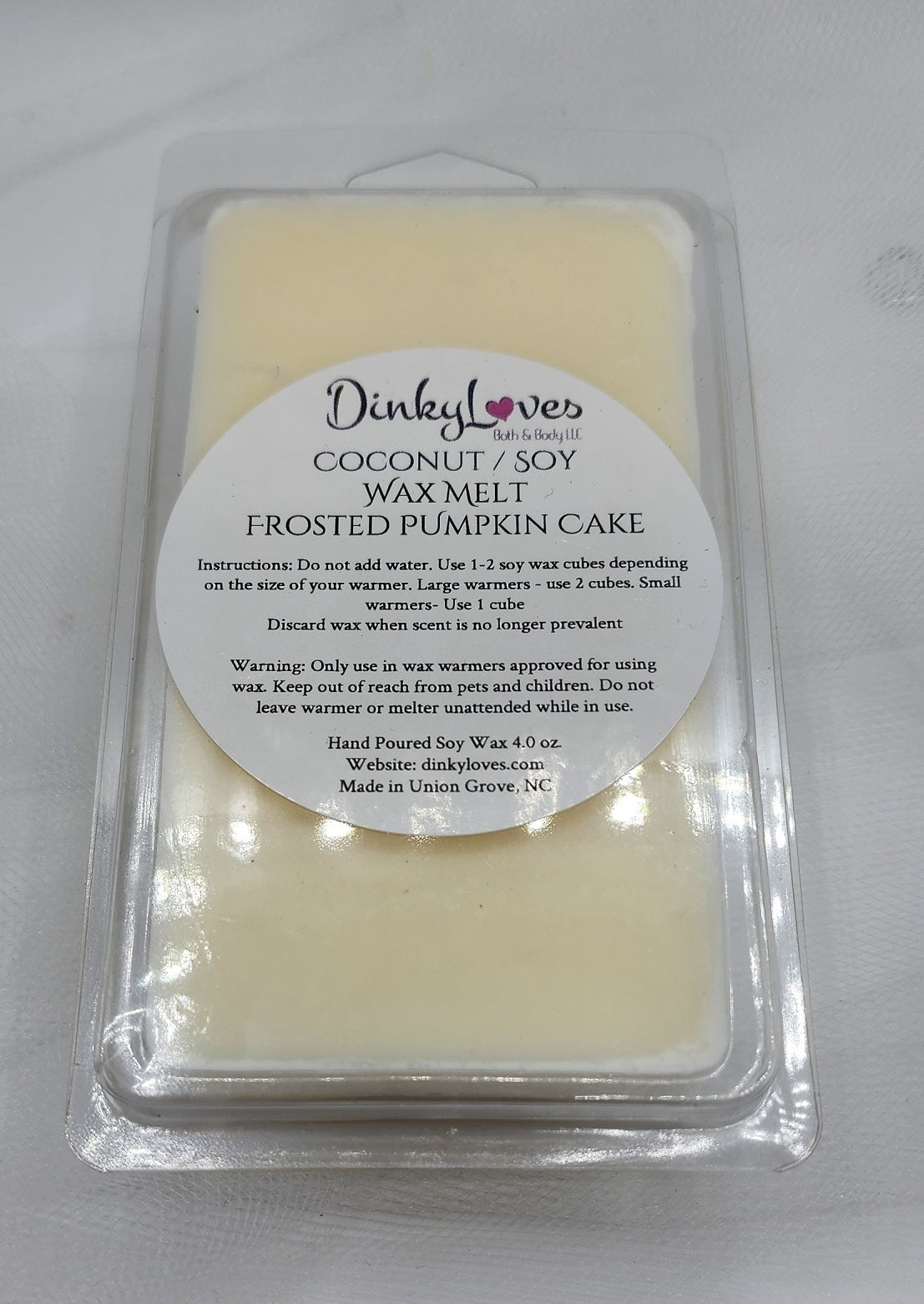 PUMPKIN CAKE SOY WAX MELT / WAX MELTS / WAX TARTS / WAX MELTS FOR WARMERS