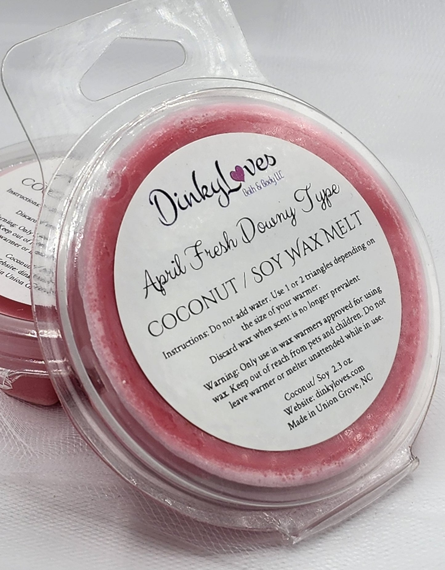 APRIL FRESH DOWNY TYPE COCONUT SOY WAX MELT / WAX MELTS / WAX TARTS / WAX MELTS FOR WARMERS