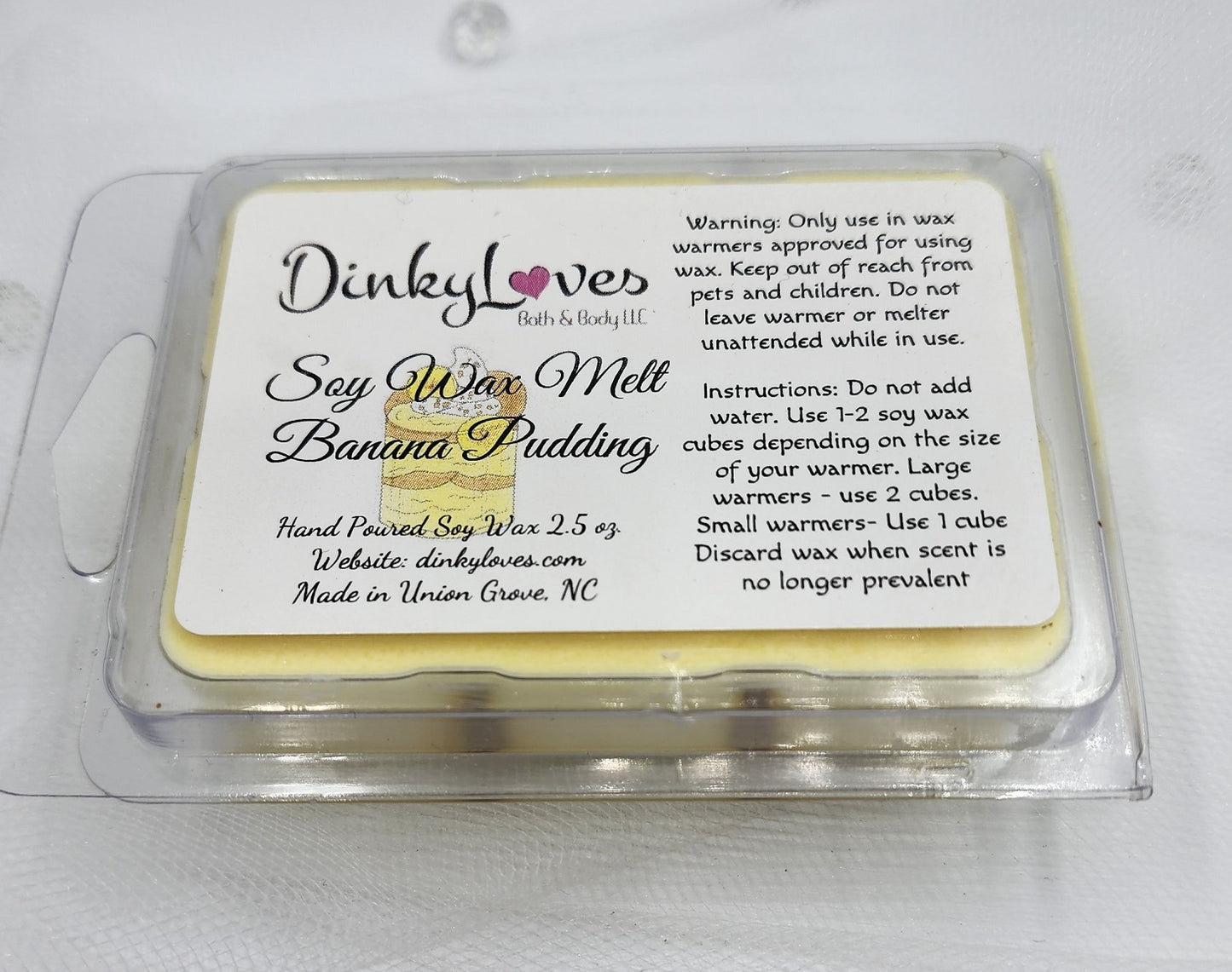 BANANA PUDDING SOY WAX MELT / WAX MELTS / WAX TARTS / WAX MELTS FOR WARMERS