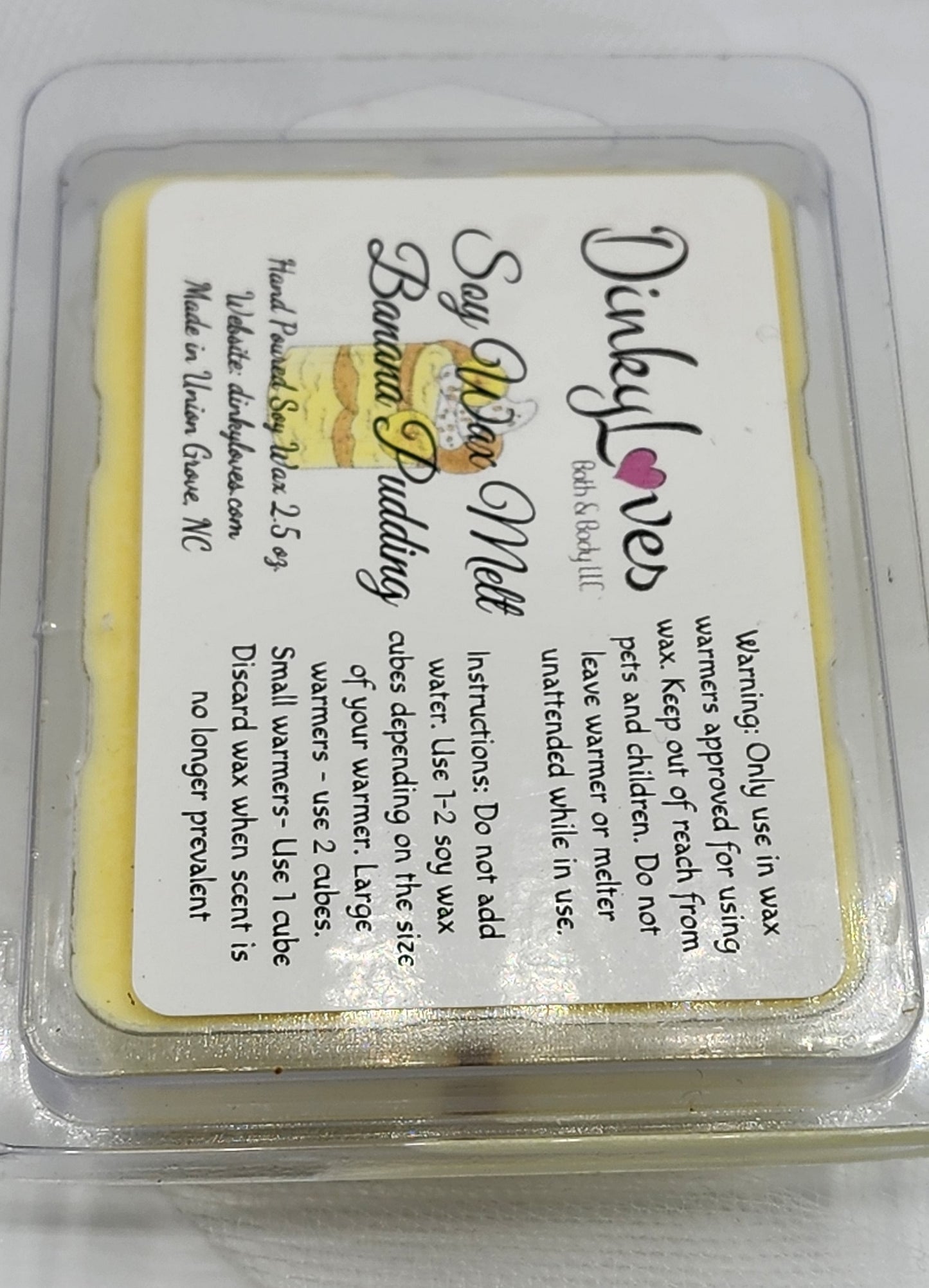 BANANA PUDDING SOY WAX MELT / WAX MELTS / WAX TARTS / WAX MELTS FOR WARMERS