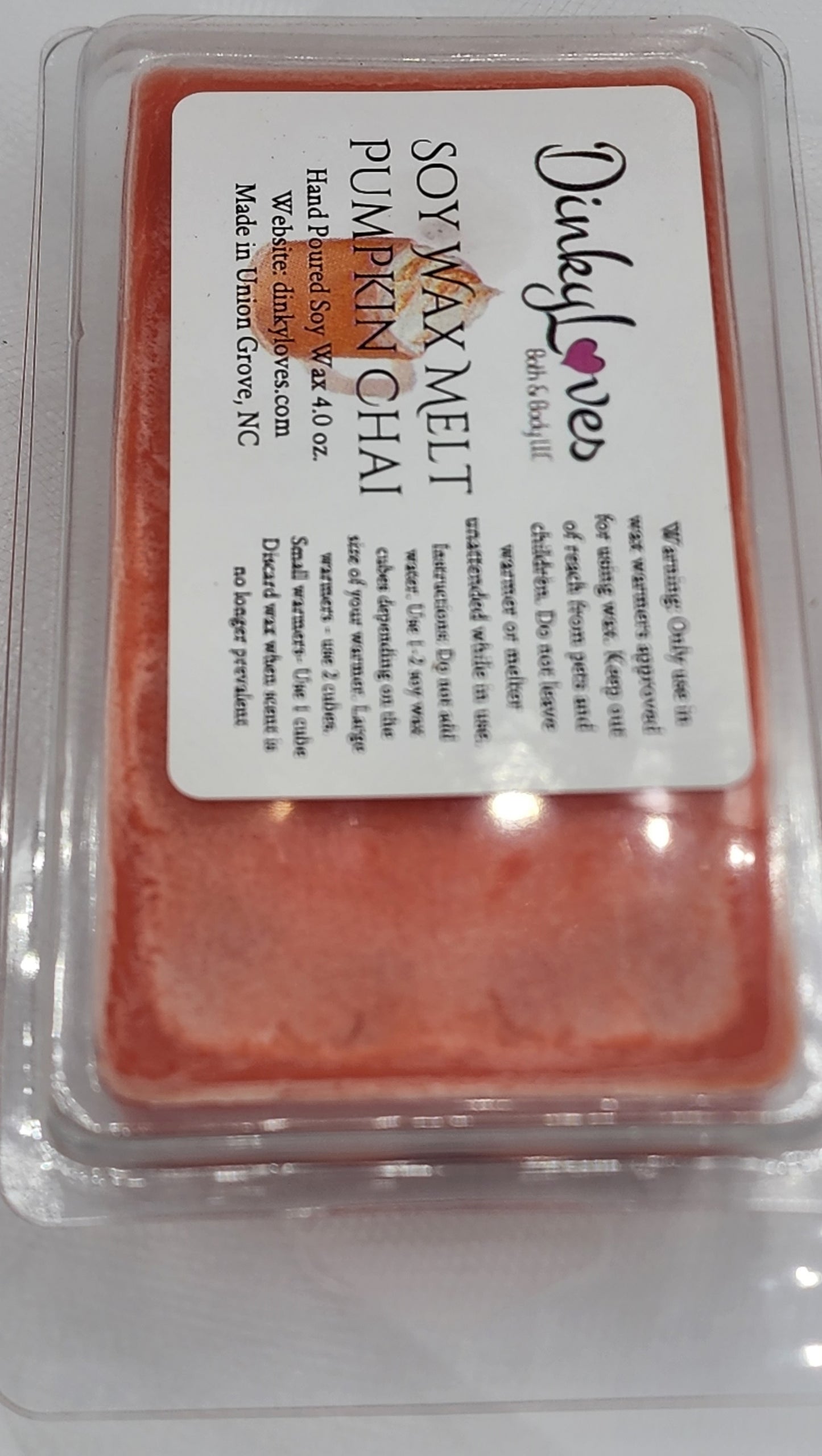 PUMPKIN CHAI SOY WAX MELT / WAX MELTS / WAX TARTS / WAX MELTS FOR WARMERS