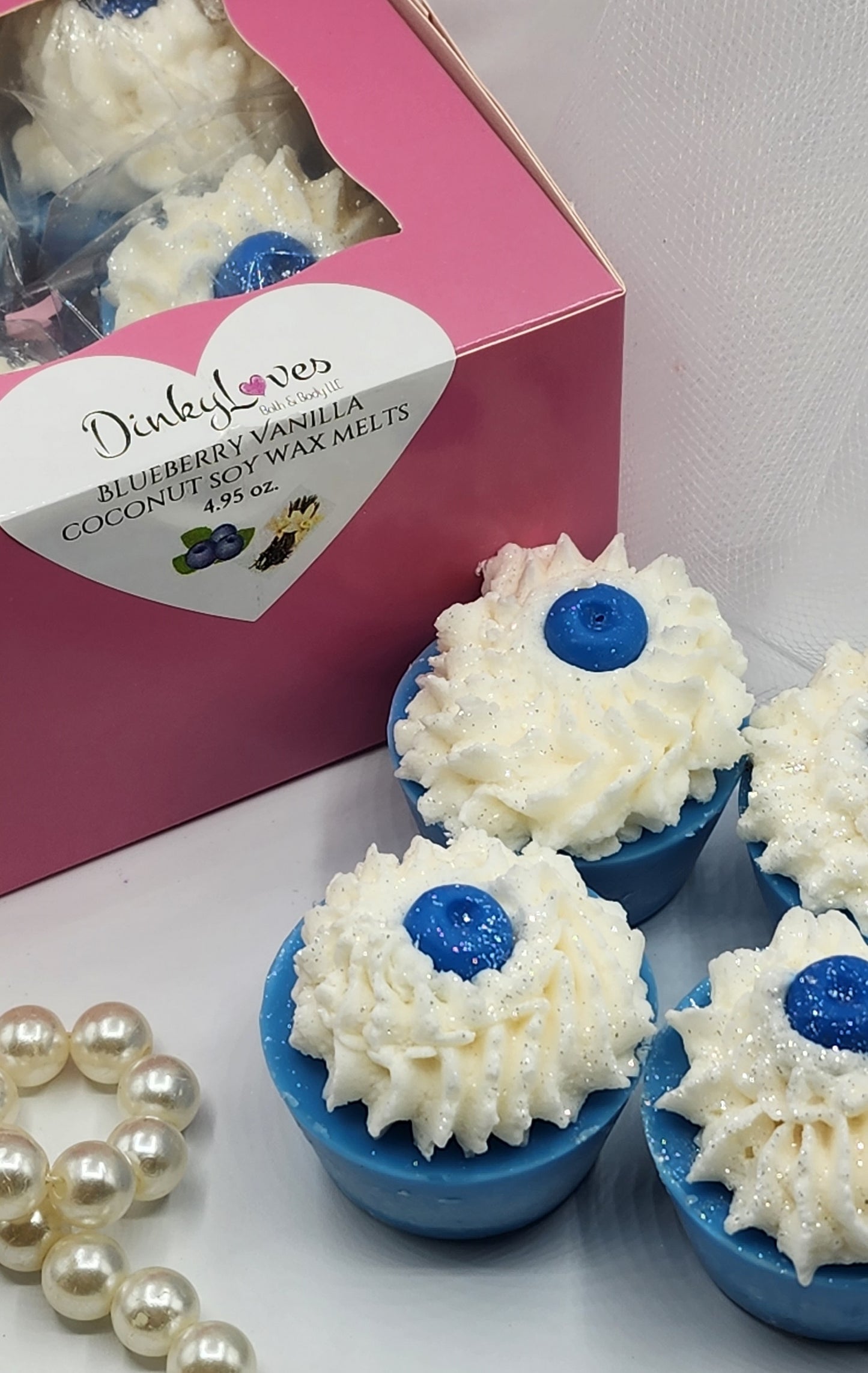 BLUEBERRY VANILLA COCONUT SOY WAX MELT / WAX CUPCAKES / FAKE FOOD / WAX TARTS / WAX MELTS FOR WARMERS