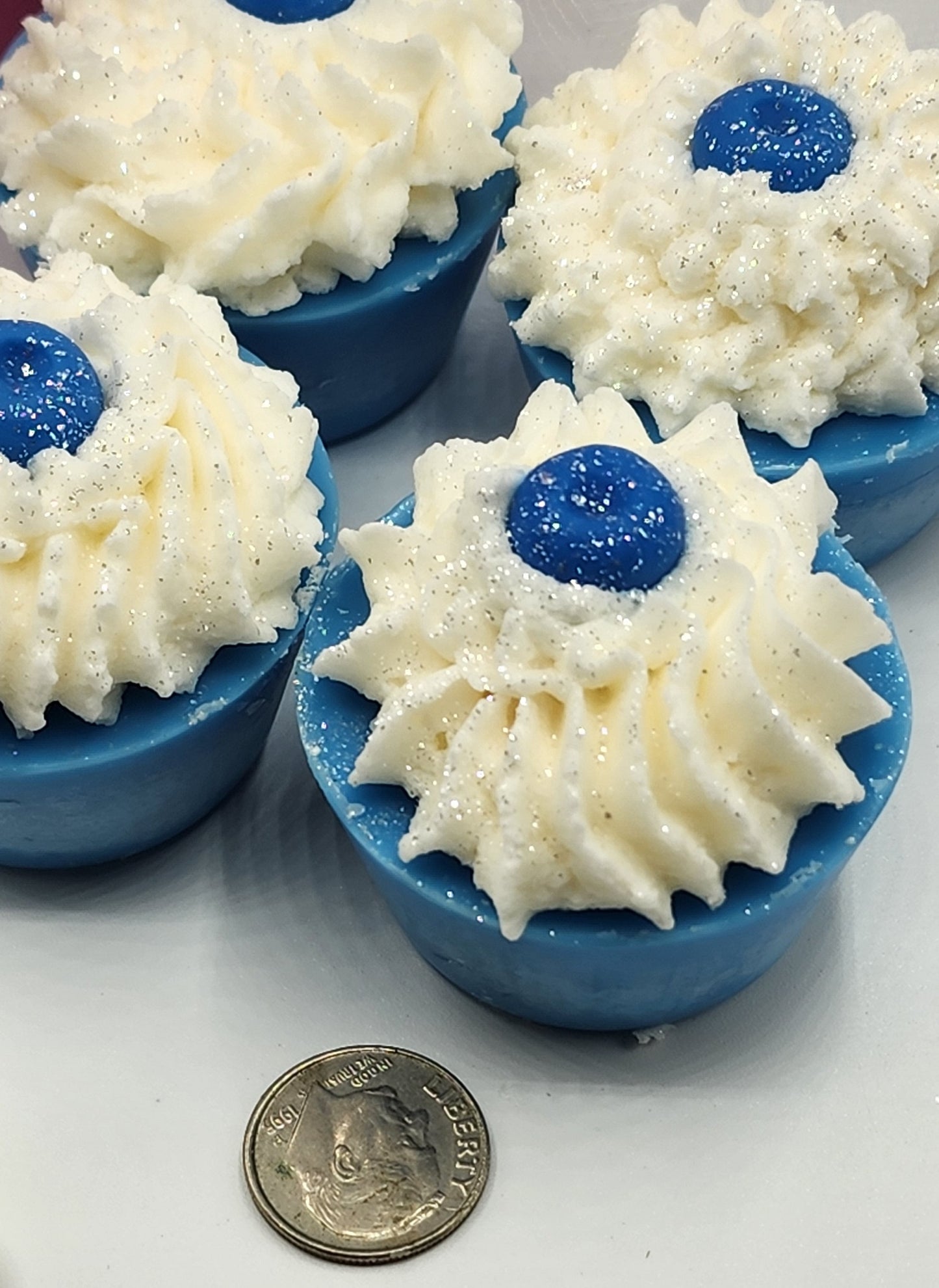 BLUEBERRY VANILLA COCONUT SOY WAX MELT / WAX CUPCAKES / FAKE FOOD / WAX TARTS / WAX MELTS FOR WARMERS
