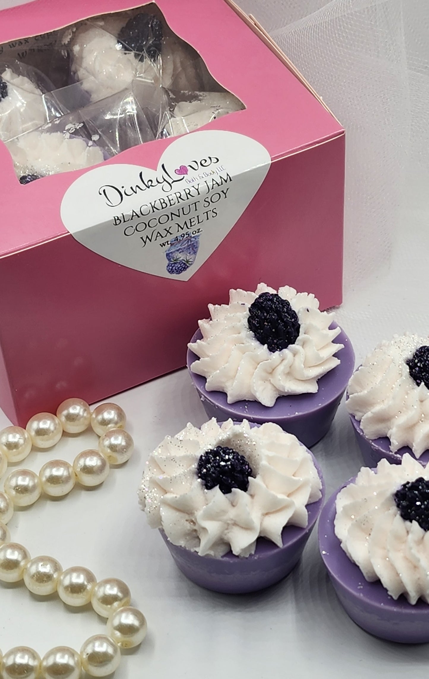 BLACKBERRY JAM COCONUT SOY WAX MELT / WAX CUPCAKES / FAKE FOOD / WAX TARTS / WAX MELTS FOR WARMERS