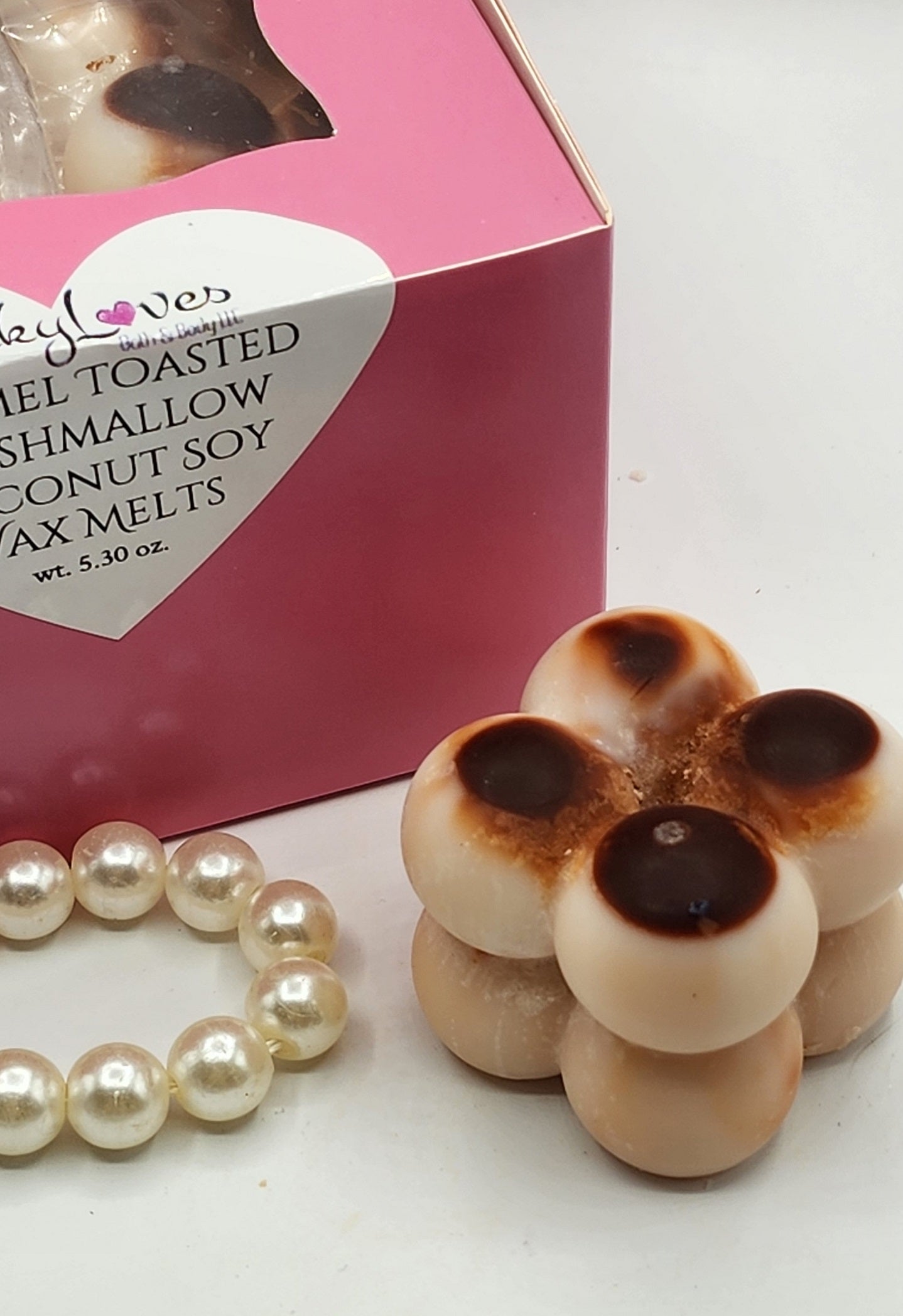 CARAMEL TOASTED MARSHMALLOW COCONUT SOY WAX MELT / WAX CUPCAKES / FAKE FOOD / WAX TARTS / WAX MELTS FOR WARMERS
