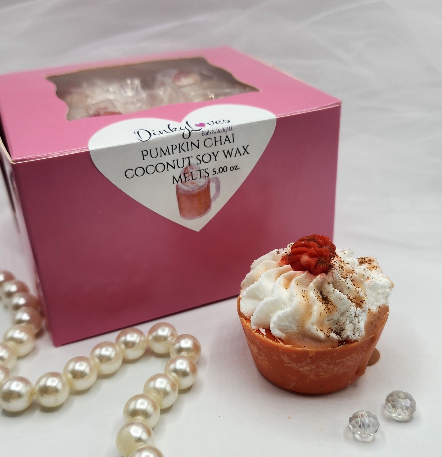 PUMPKIN CHAI COCONUT SOY WAX MELT / WAX CUPCAKES / FAKE FOOD / WAX TARTS / WAX MELTS FOR WARMERS