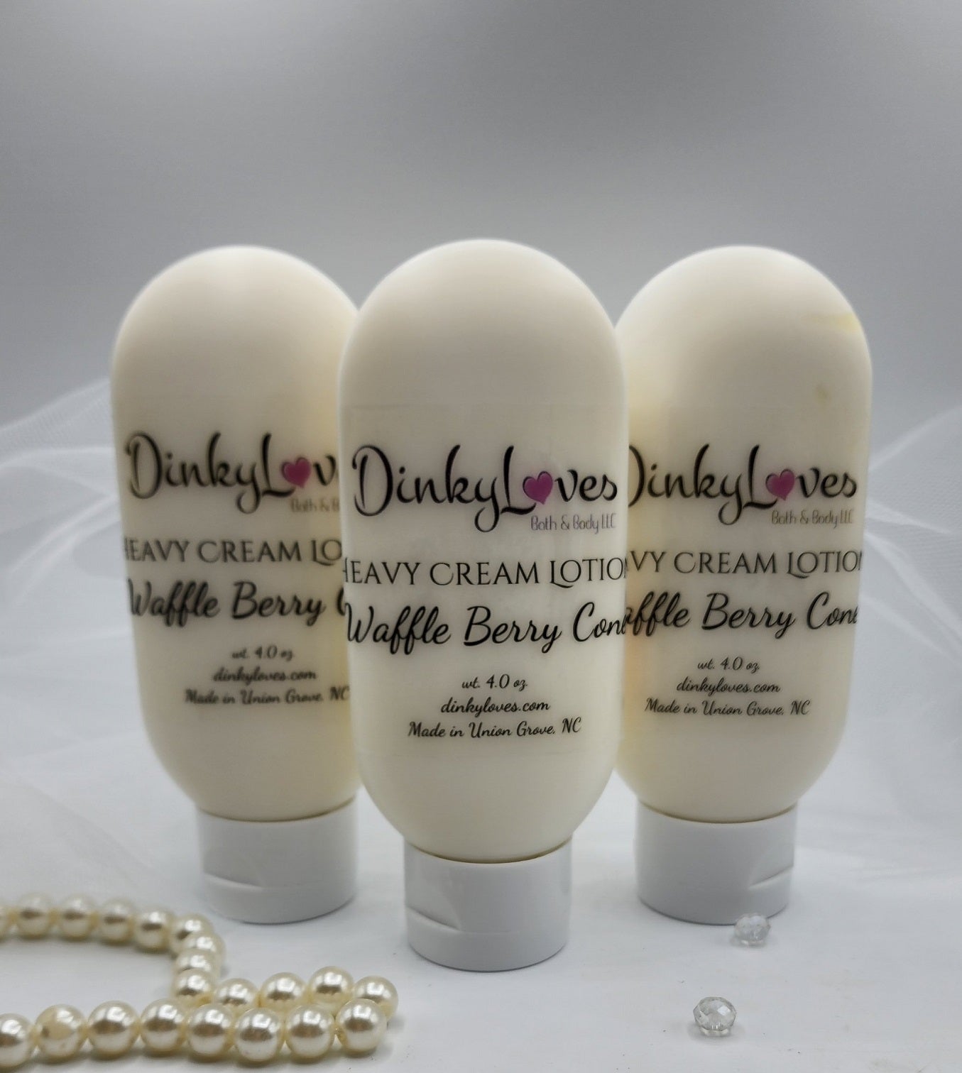WAFFLE BERRY CONE Heavy Cream Lotion / Handmade Lotion / Creamy Lotion / Purse Size Lotion
