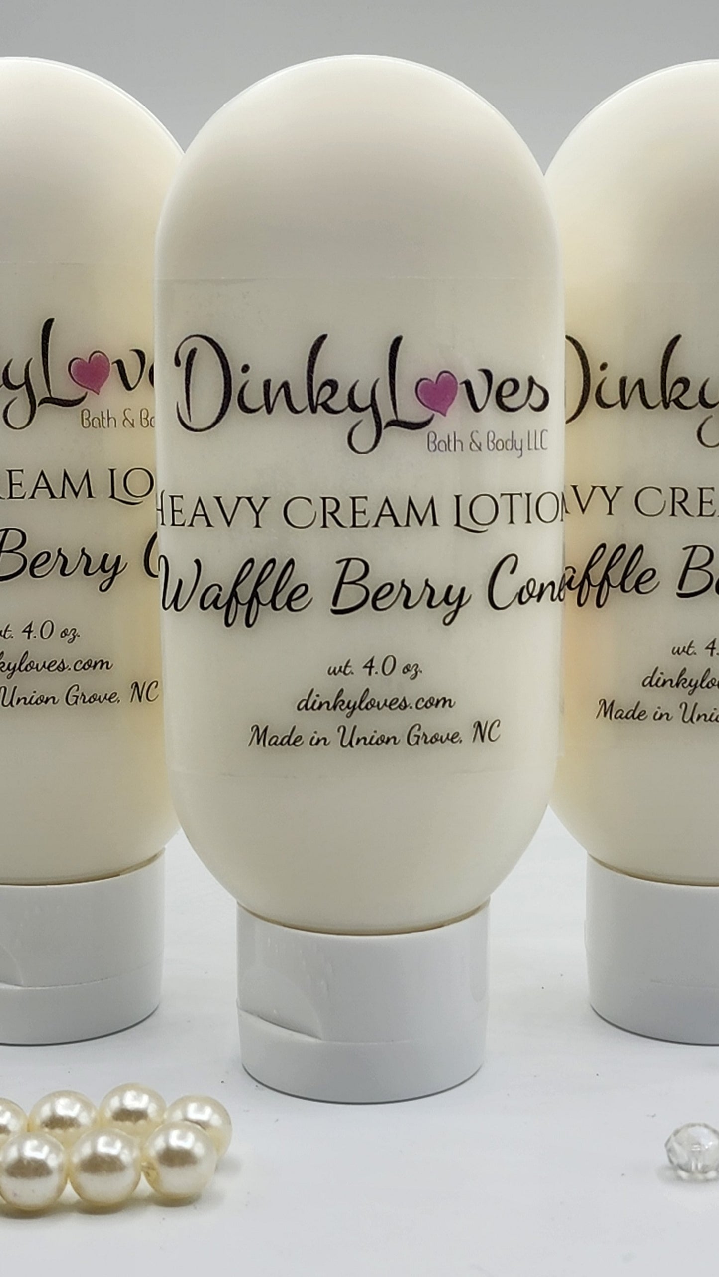WAFFLE BERRY CONE Heavy Cream Lotion / Handmade Lotion / Creamy Lotion / Purse Size Lotion
