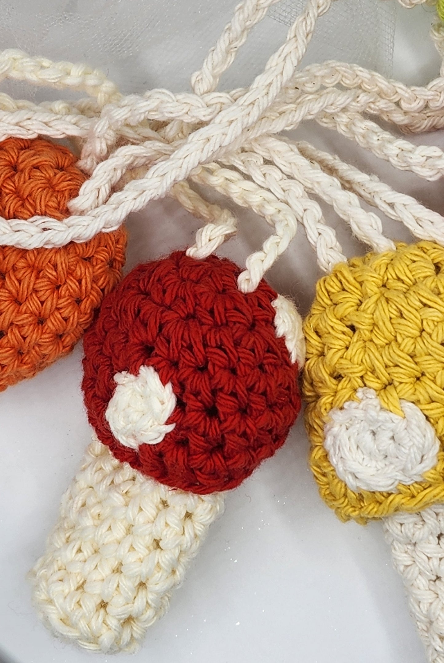 MUSHROOM LIP BALM HOLDER / SINUS INHALER HOLDER - Handmade Crochet Holder