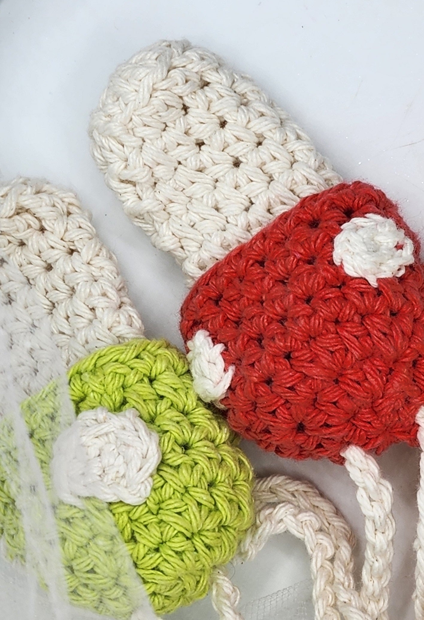 MUSHROOM LIP BALM HOLDER / SINUS INHALER HOLDER - Handmade Crochet Holder
