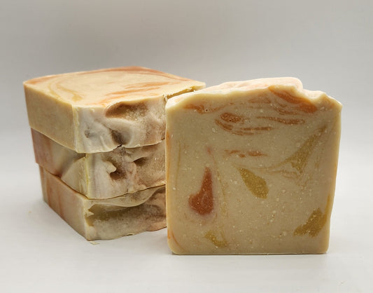 BLOOMING ORANGES /  Bar Soap / Gift Soap / Gift Idea / Handmade Soap / Cold Process GOAT'S Milk Soap / Yogurt / Honey / Oatmeal  Soap