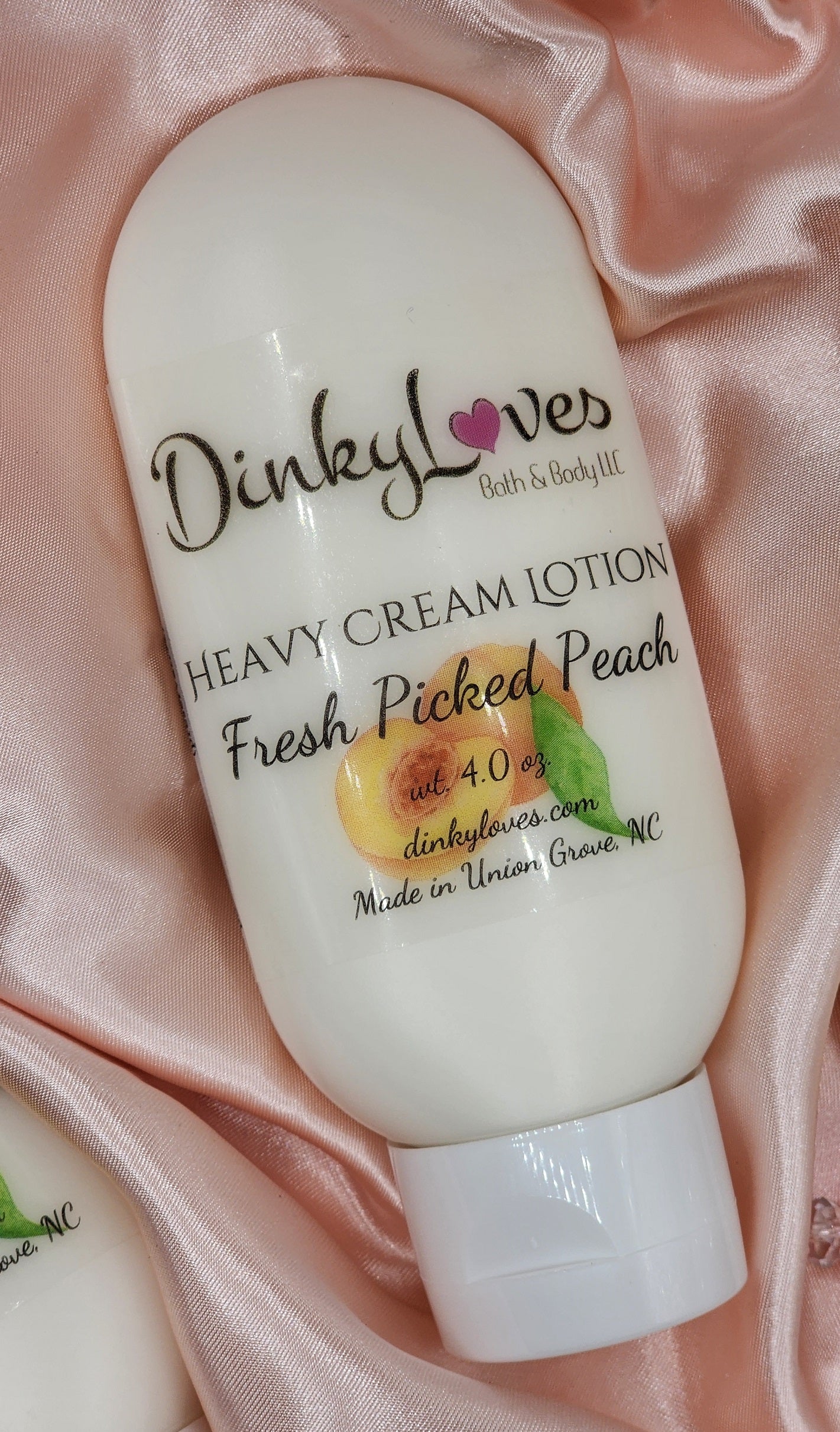 FRESH PICKED PEACH Heavy Cream Lotion / Handmade Lotion / Creamy Lotion / Purse Size Lotion