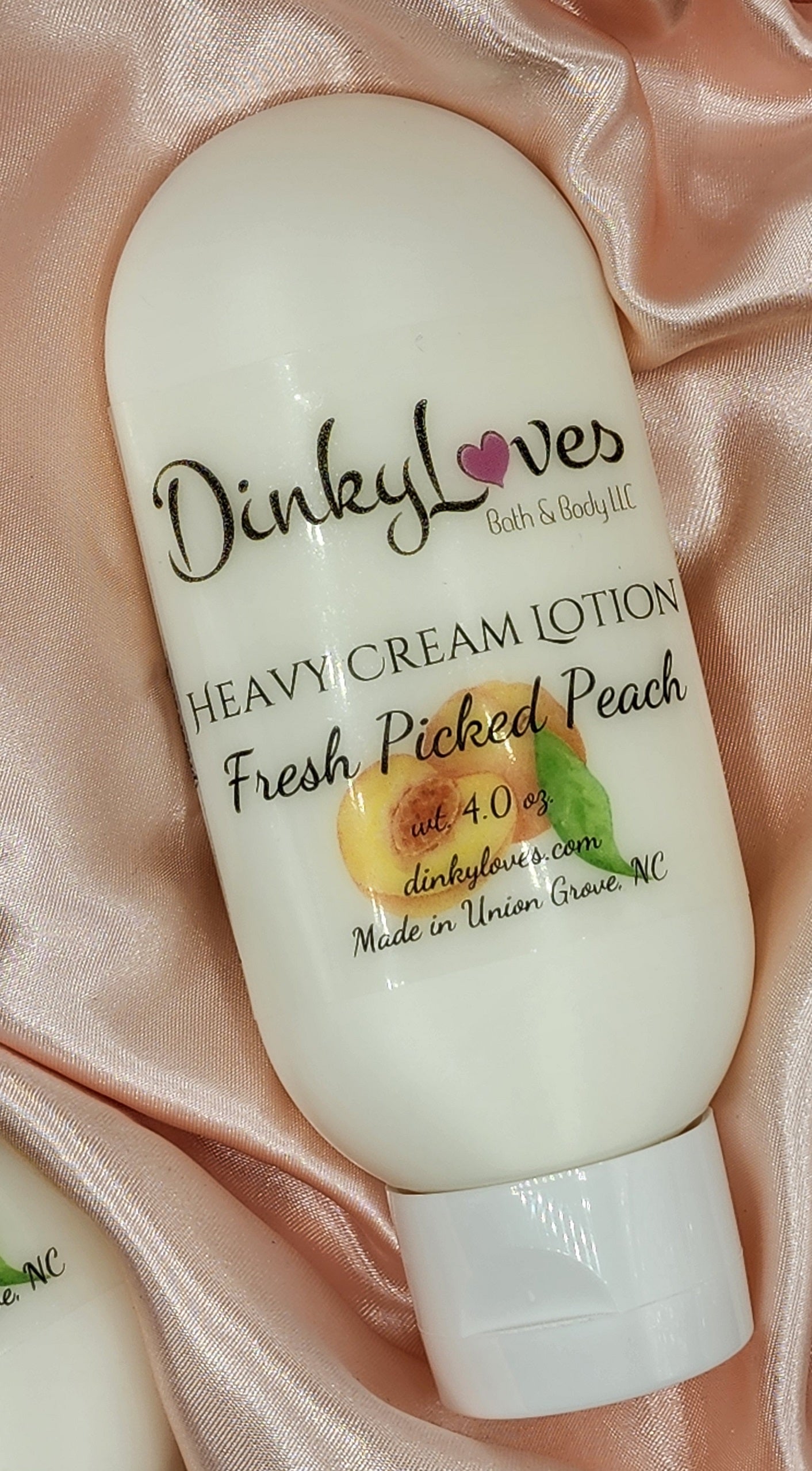 FRESH PICKED PEACH Heavy Cream Lotion / Handmade Lotion / Creamy Lotion / Purse Size Lotion