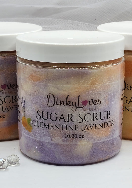 CLEMENTINE LAVENDER / Sugar Scrub / Unique Gift Idea / Handmade Sugar Scrub