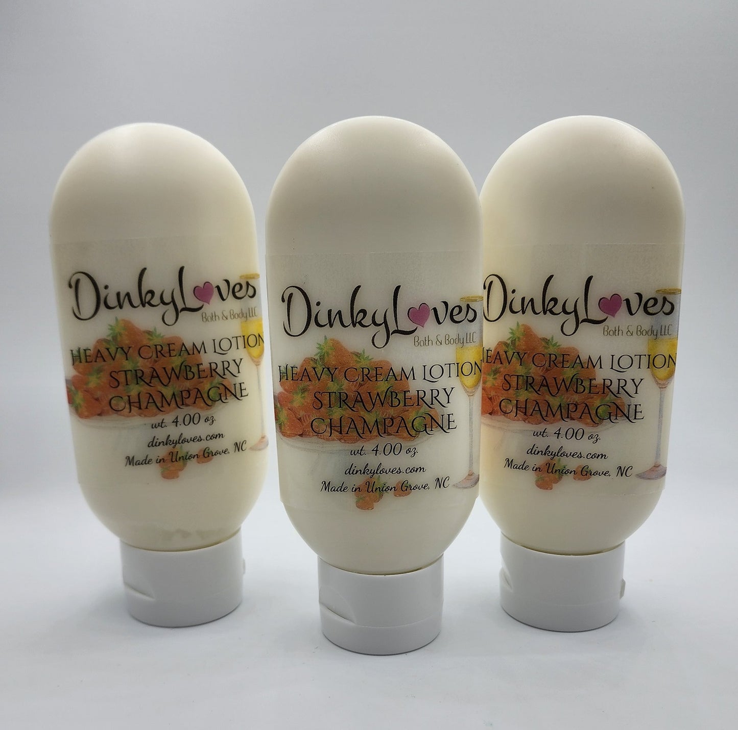 STRAWBERRY CHAMPAGNE Heavy Cream Lotion / Handmade Lotion / Creamy Lotion / Purse Size Lotion