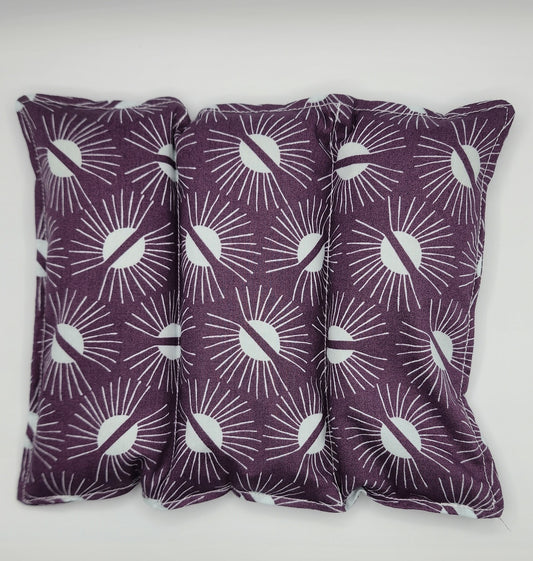 Purple Eyes Back & Belly Flaxseed Peppermint Pillow Aromatherapy Hot Pack / Cold Pack