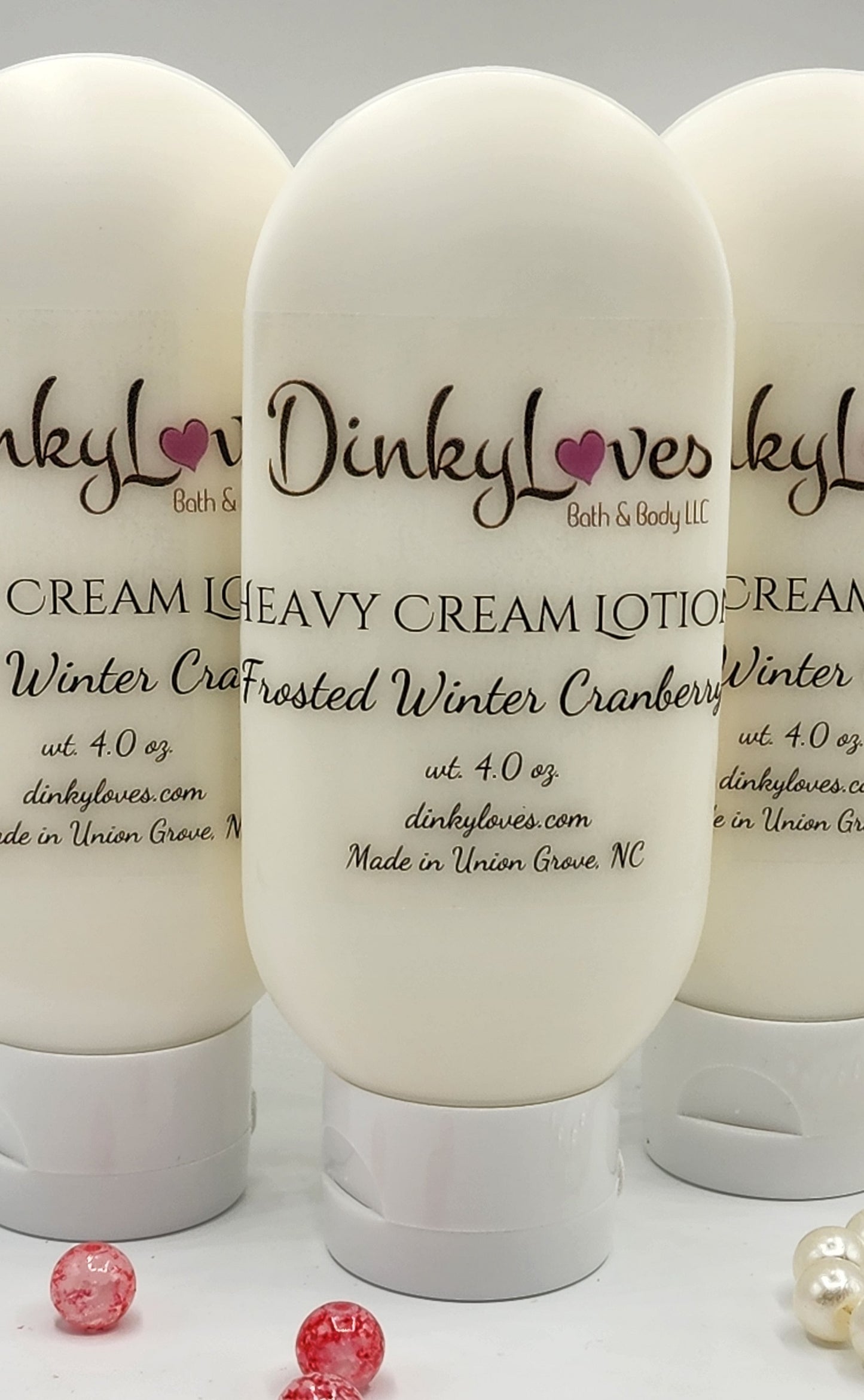 FROSTED WINTER CRANBERRY Heavy Cream Lotion / Handmade Lotion / Creamy Lotion / Purse Size Lotion