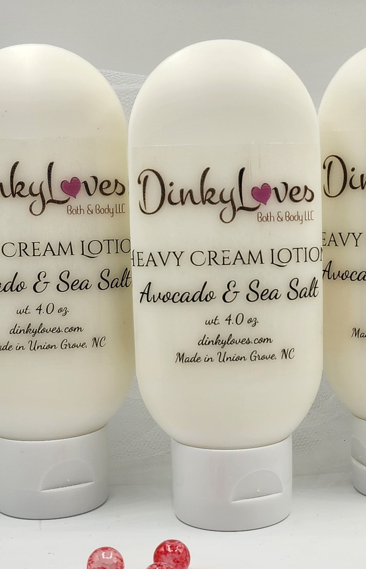 AVOCADO & SEA SALT Heavy Cream Lotion / Handmade Lotion / Creamy Lotion / Purse Size Lotion