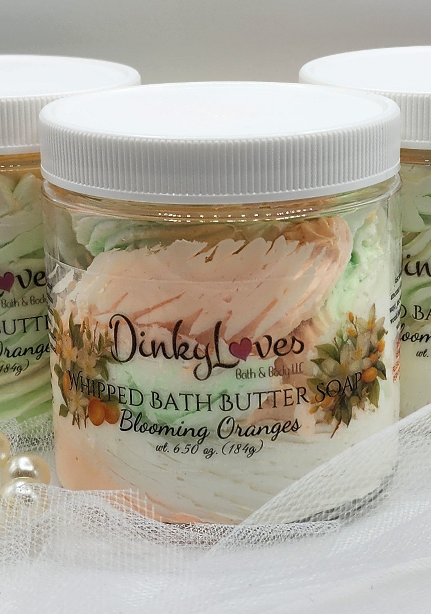 BLOOMING ORANGES Whipped Bath Butter Soap / Gift Idea / Luxury Product / Cocoa Butter