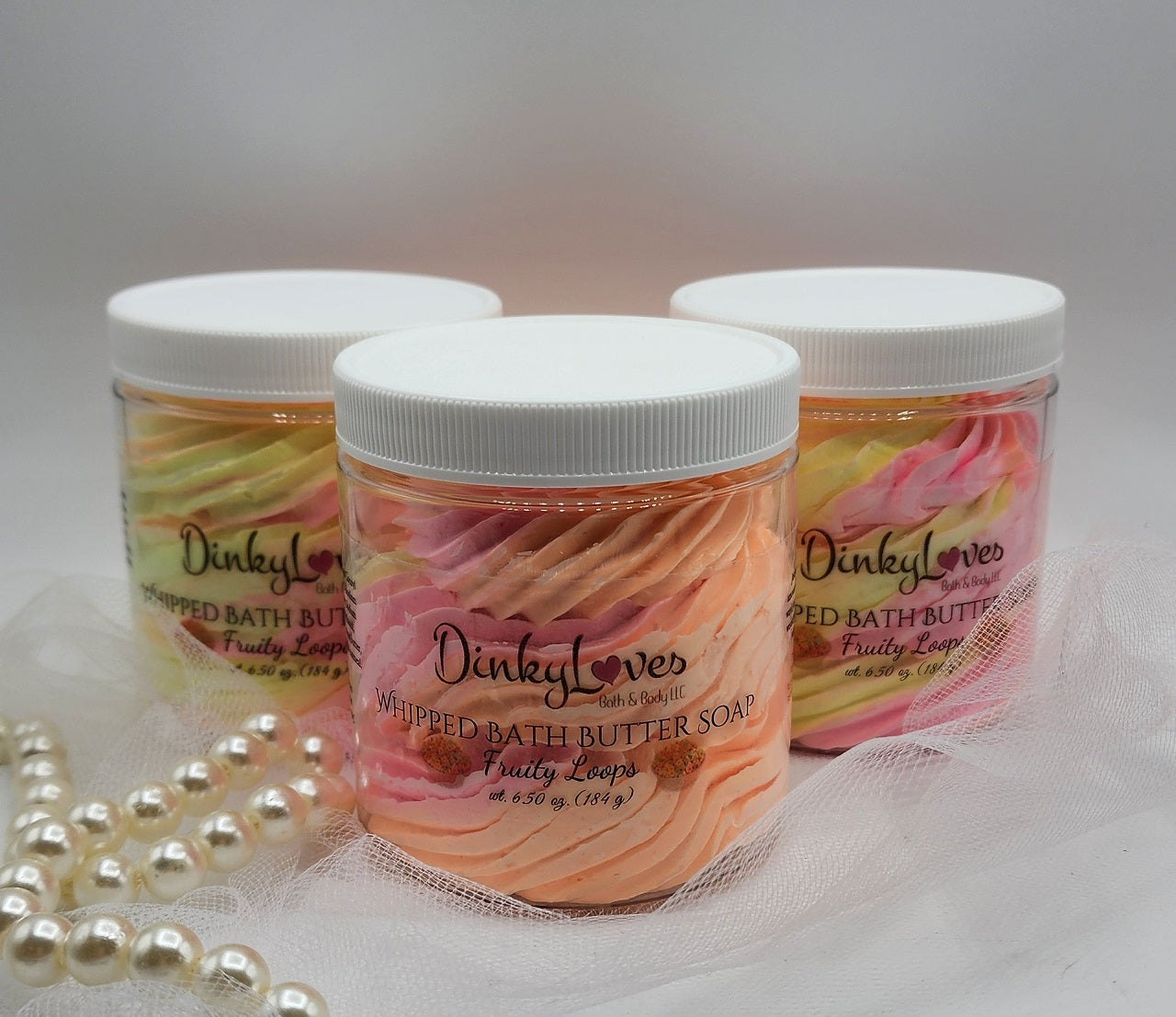 FRUITY LOOPS Whipped Bath Butter Soap / Gift Idea / Luxury Product / Cocoa Butter
