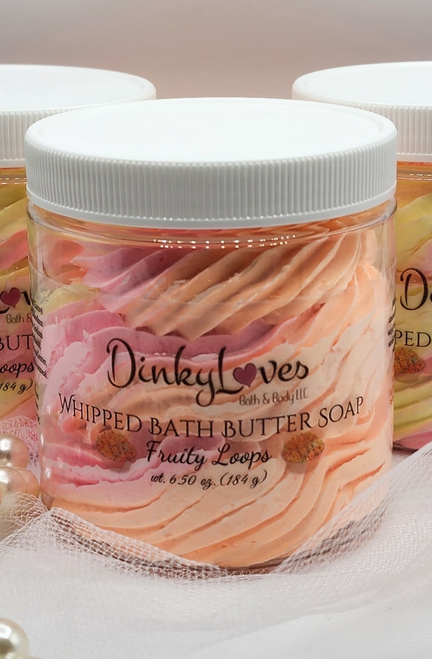 FRUITY LOOPS Whipped Bath Butter Soap / Gift Idea / Luxury Product / Cocoa Butter