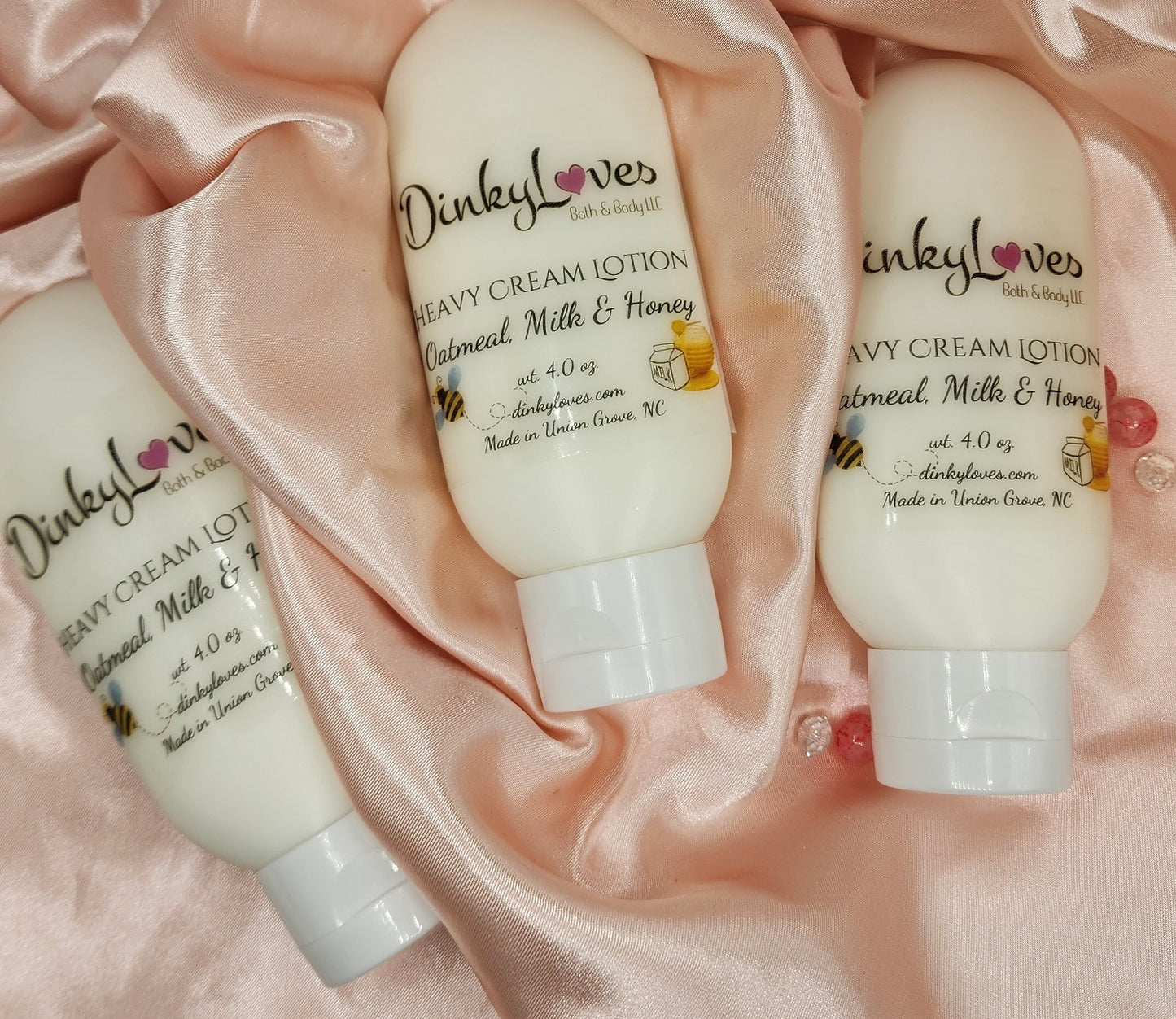 OATMEAL, MILK & HONEY Heavy Cream Lotion / Handmade Lotion / Creamy Lotion / Purse Size Lotion