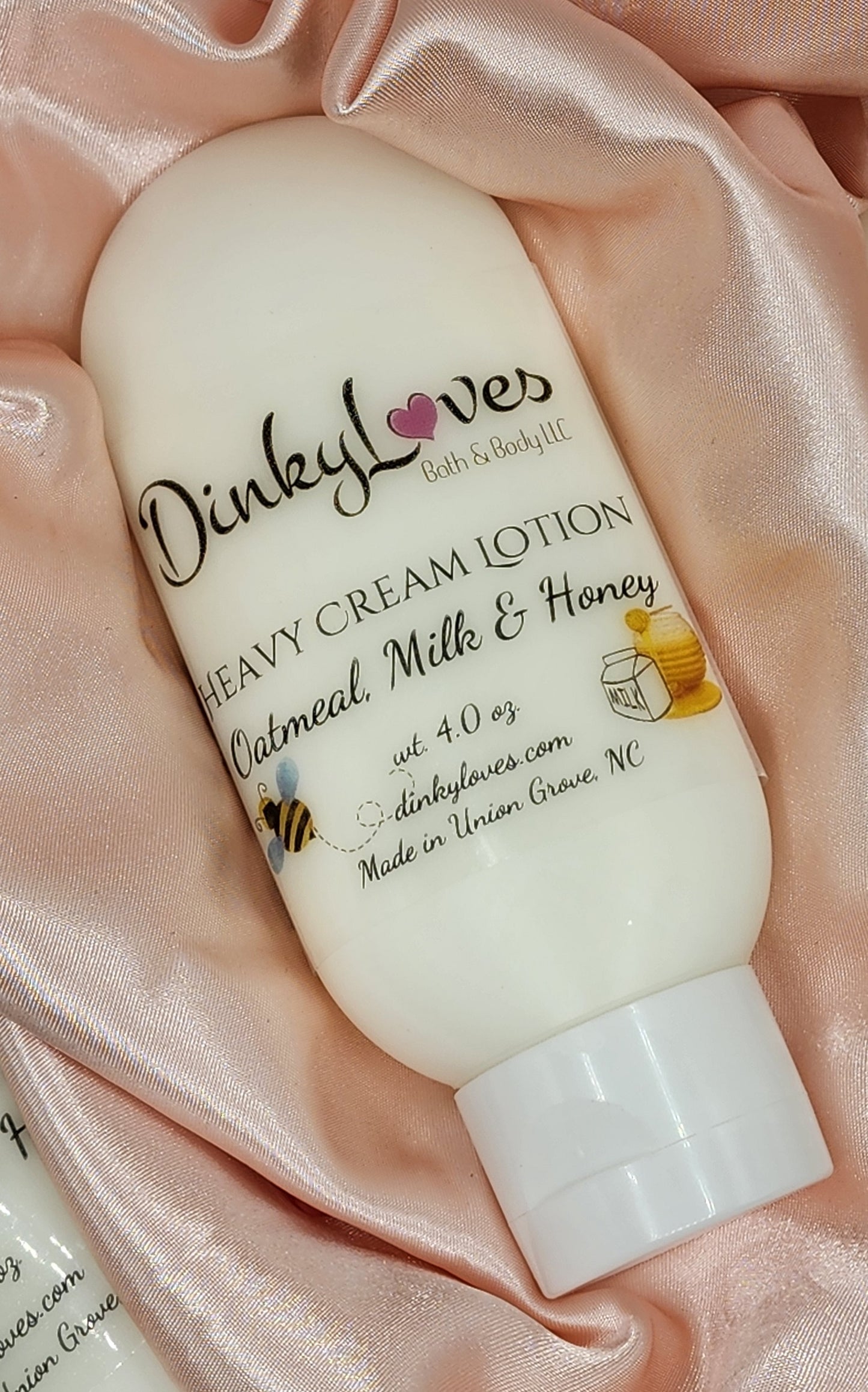 OATMEAL, MILK & HONEY Heavy Cream Lotion / Handmade Lotion / Creamy Lotion / Purse Size Lotion