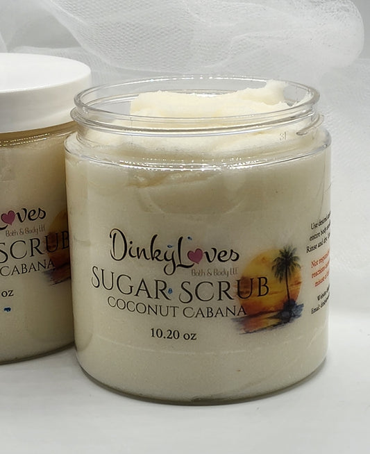 COCONUT CABANA / Sugar Scrub / Unique Gift Idea / Handmade Sugar Scrub