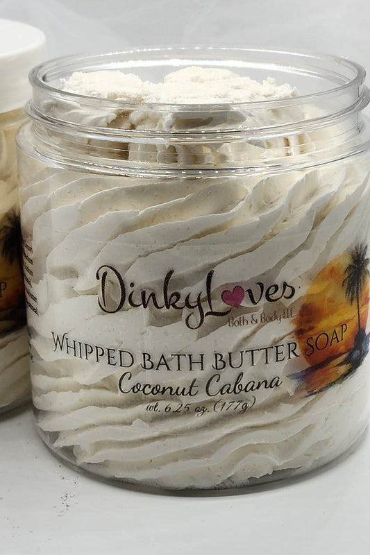 COCONUT CABANA Whipped Bath Butter Soap / Gift Idea / Luxury Product / Cocoa Butter