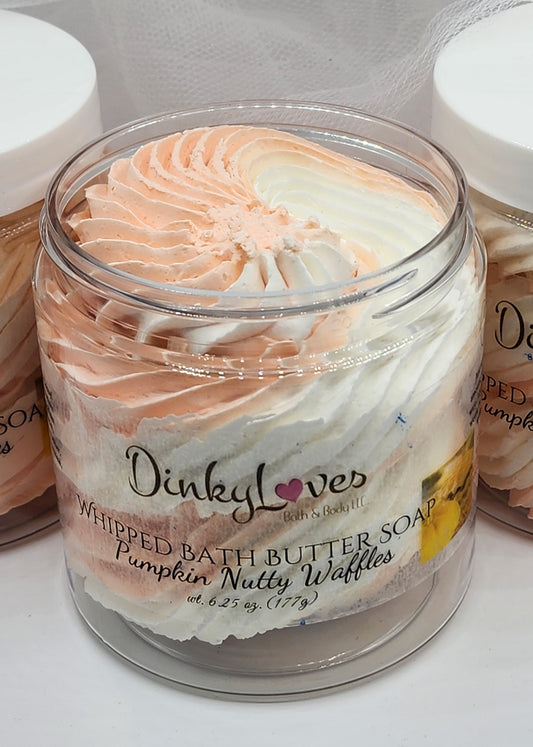 PUMPKIN NUTTY WAFFLES Whipped Bath Butter Soap / Gift Idea / Luxury Product / Cocoa Butter