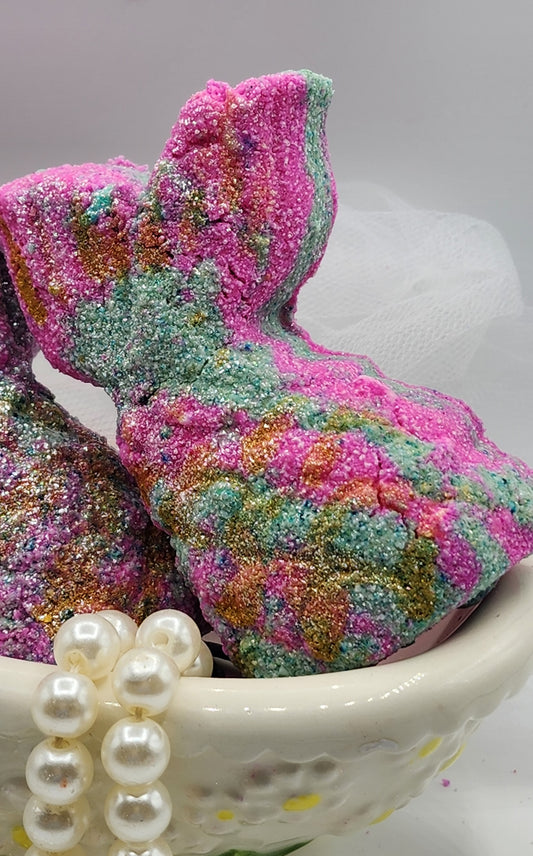 FISH TAILS BATH BOMB / Cotton Candy Champagne / Bath Bombs / Bath Bomb / Bio Glitter