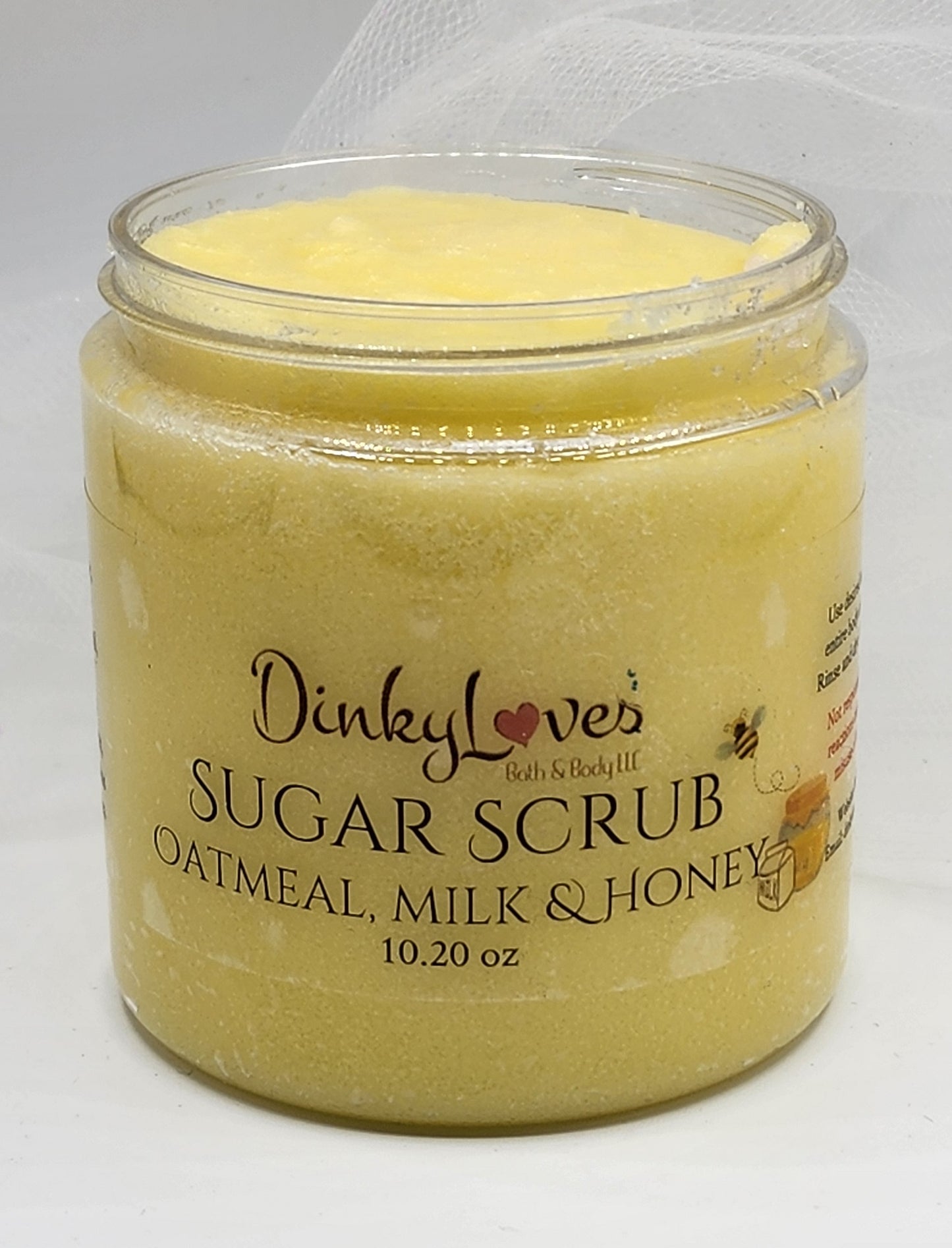 OATMEAL,MILK & HONEY  / Sugar Scrub / Unique Gift Idea / Handmade Sugar Scrub