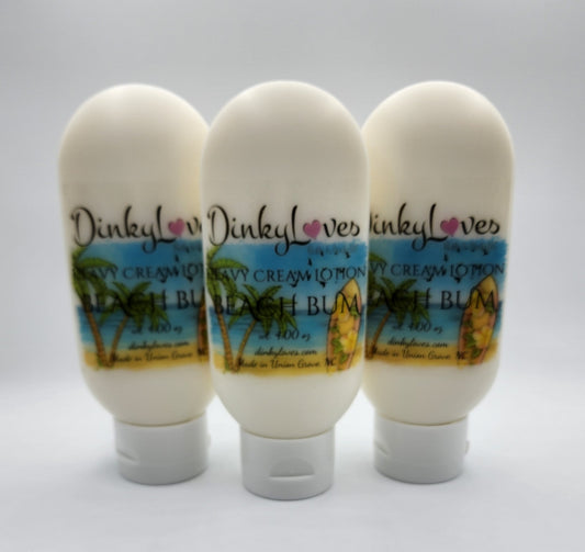 BEACH BUM Heavy Cream Lotion / Handmade Lotion / Creamy Lotion / Purse Size Lotion