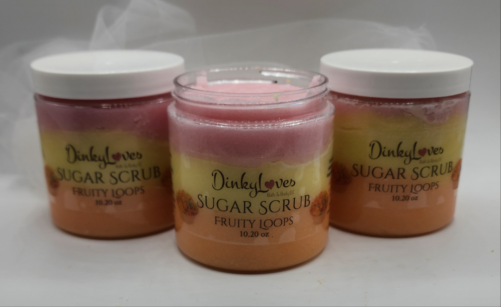 FRUITY LOOPS / Sugar Scrub / Unique Gift Idea / Handmade Sugar Scrub