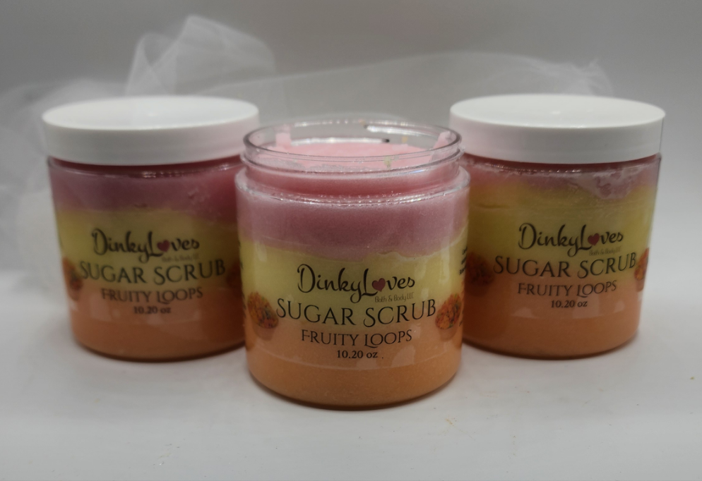 FRUITY LOOPS / Sugar Scrub / Unique Gift Idea / Handmade Sugar Scrub