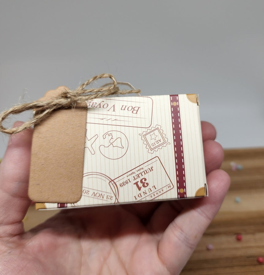 SUITCASE LIP BALM GIFT BOX SET / Lightly Sweetened/  Gift Idea/ Lip Balms / Lip Love / Avocado Oil