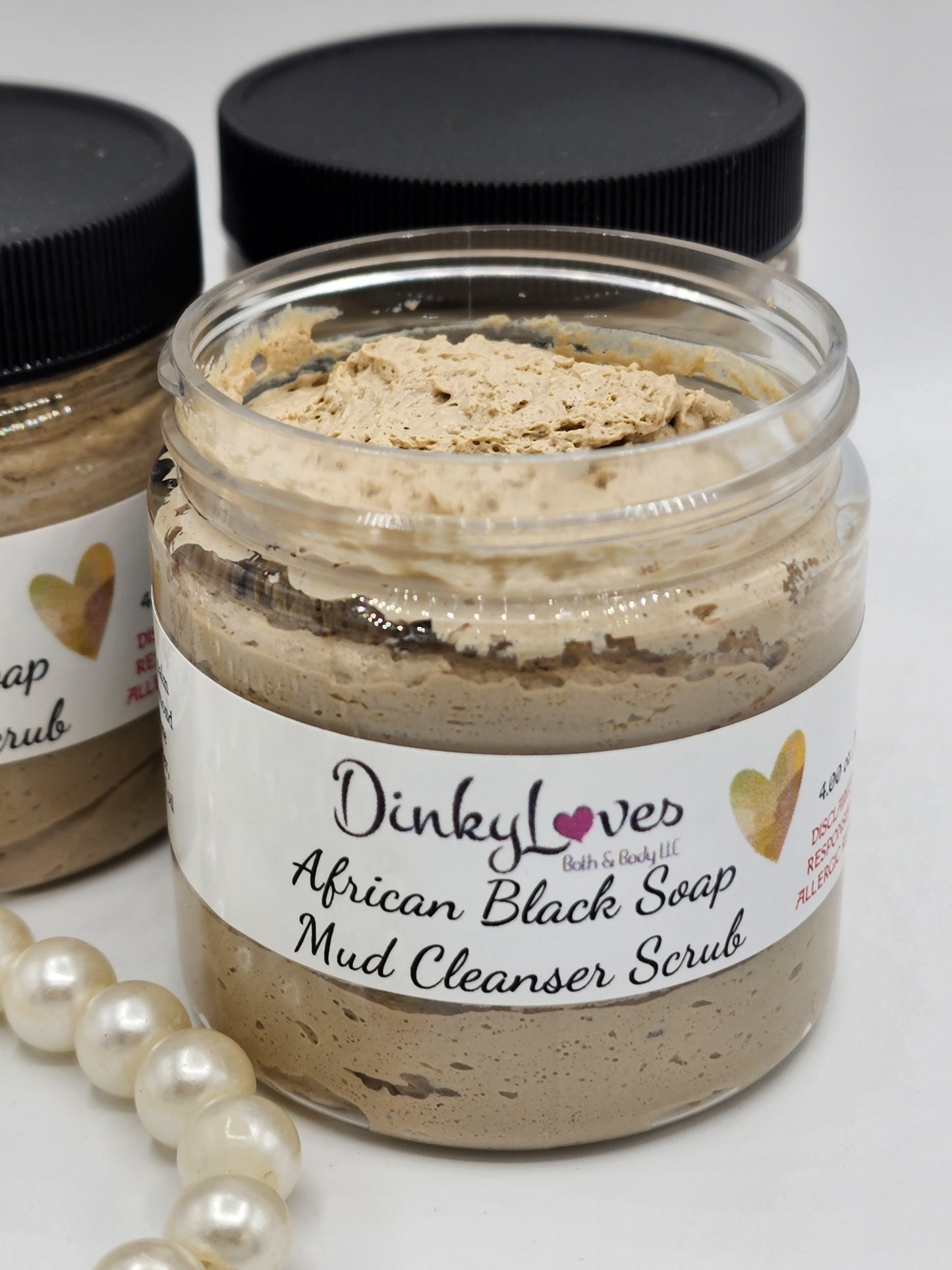 AFRICAN BLACK SOAP Facial Cleanser Scrub / Pumice Powder / Gift Idea / Essential Oil / Vegan Friendly